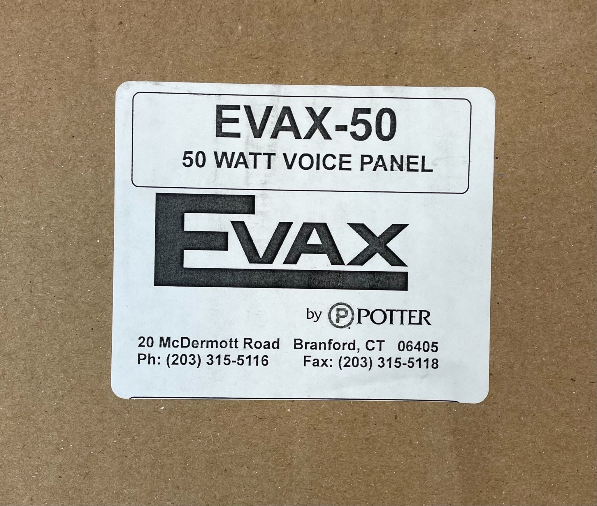 Potter EVAX-50 - The Fire Alarm Supplier