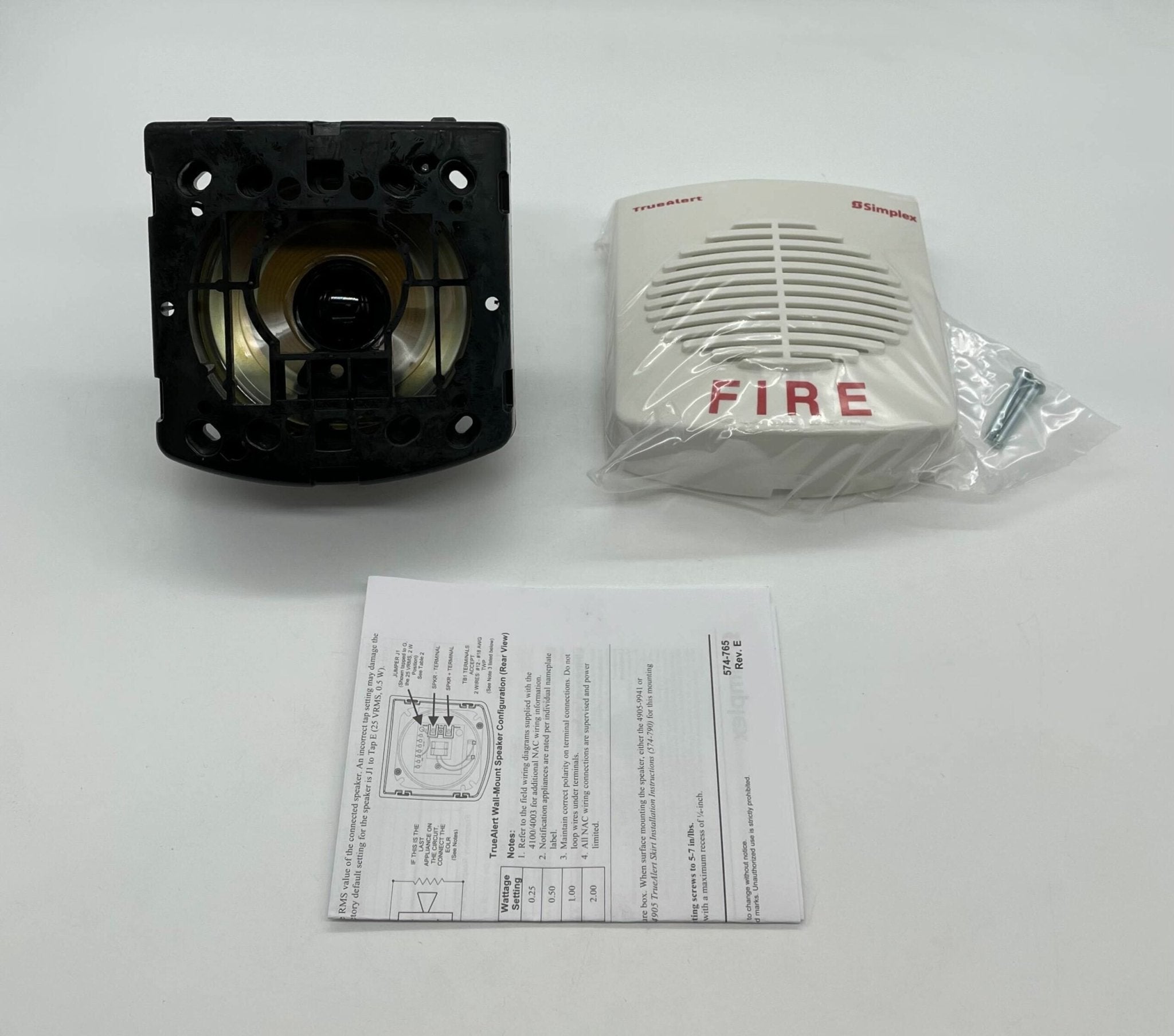 Simplex 4902-9717 Speaker 25V/70Vrms White Truea - The Fire Alarm Supplier