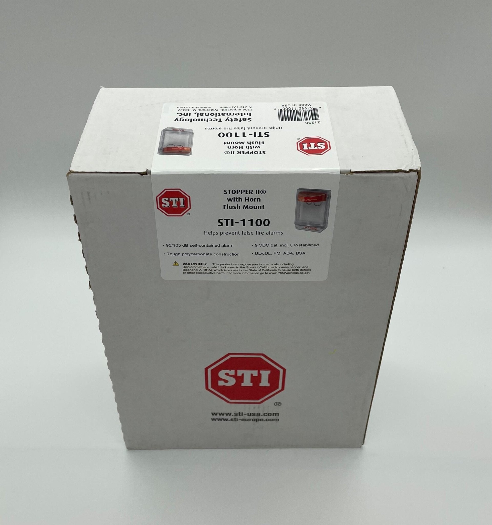 STI-1100 With Horn Flush Mount, Fire - The Fire Alarm Supplier