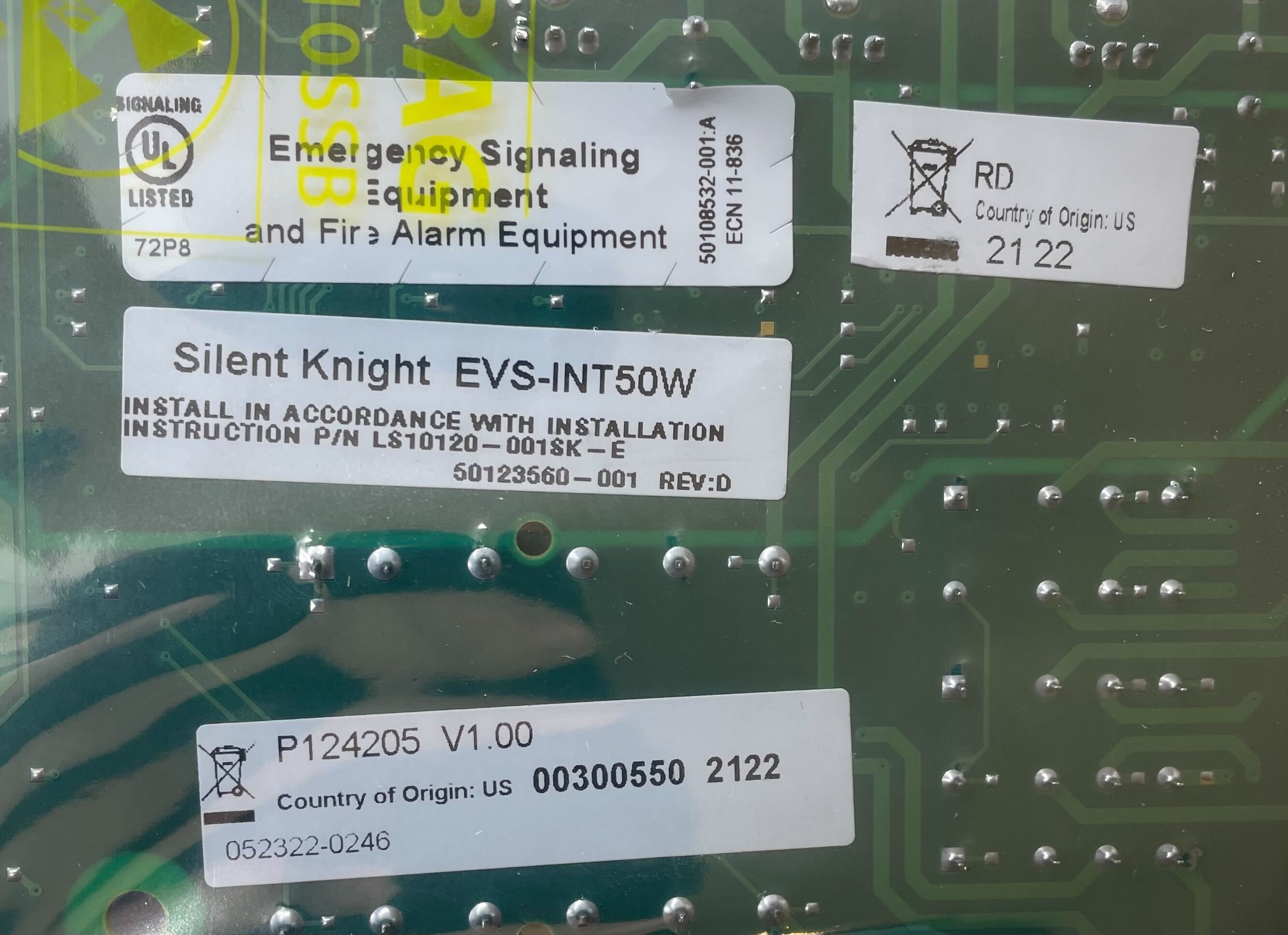 Silent Knight EVS-INT50W