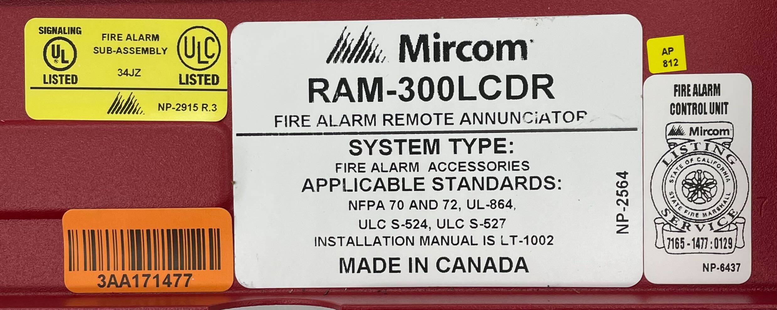 RAM-300LCDR