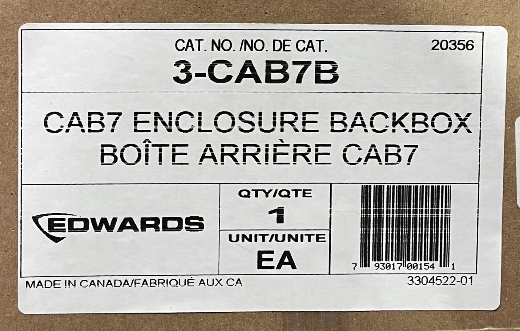Edwards 3-CAB7B - The Fire Alarm Supplier