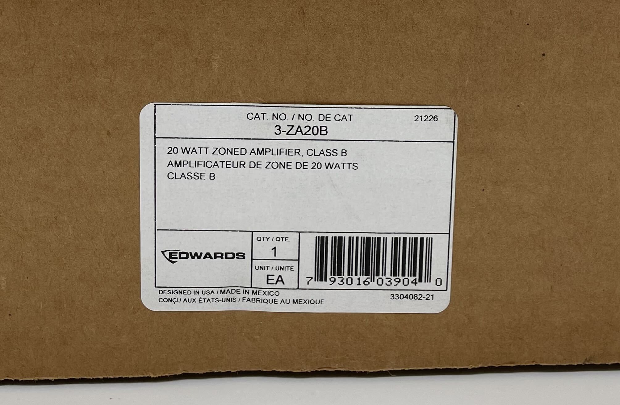 Edwards 3-ZA20B - The Fire Alarm Supplier