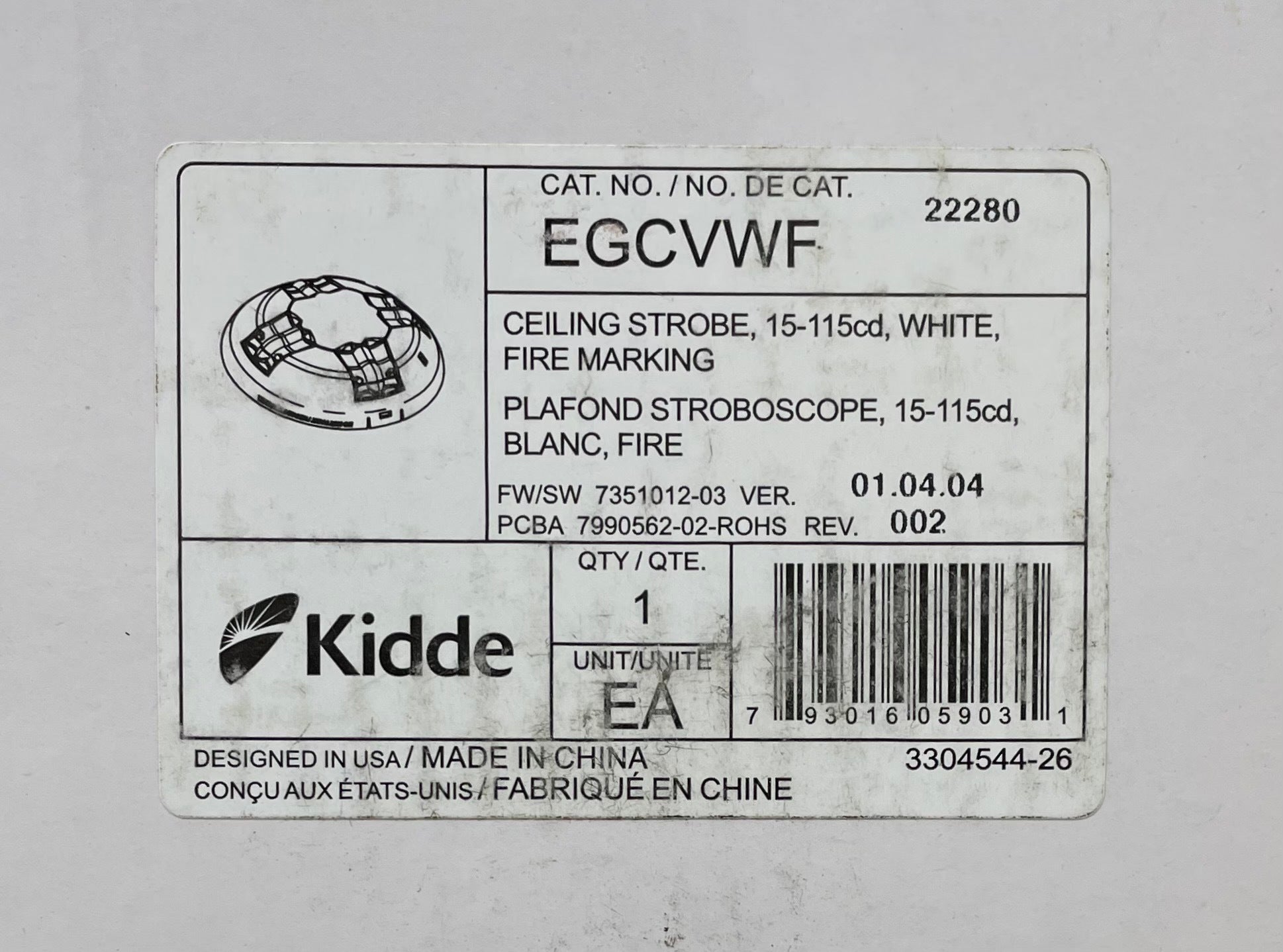 Edwards EGCVWF - The Fire Alarm Supplier