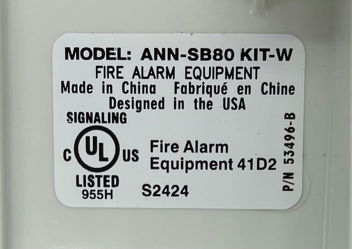 Firelite ANN-SB80KIT-W - The Fire Alarm Supplier