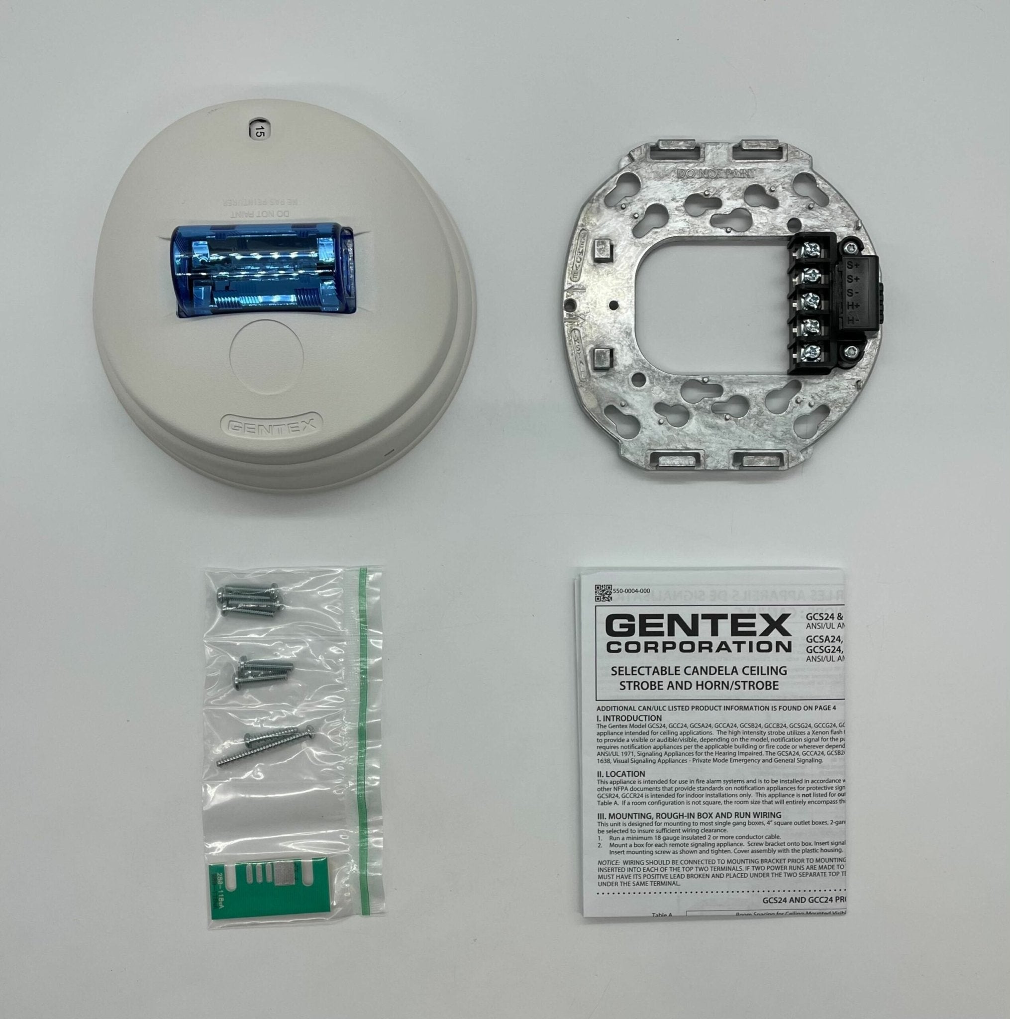 Gentex GCSB24PCW - The Fire Alarm Supplier