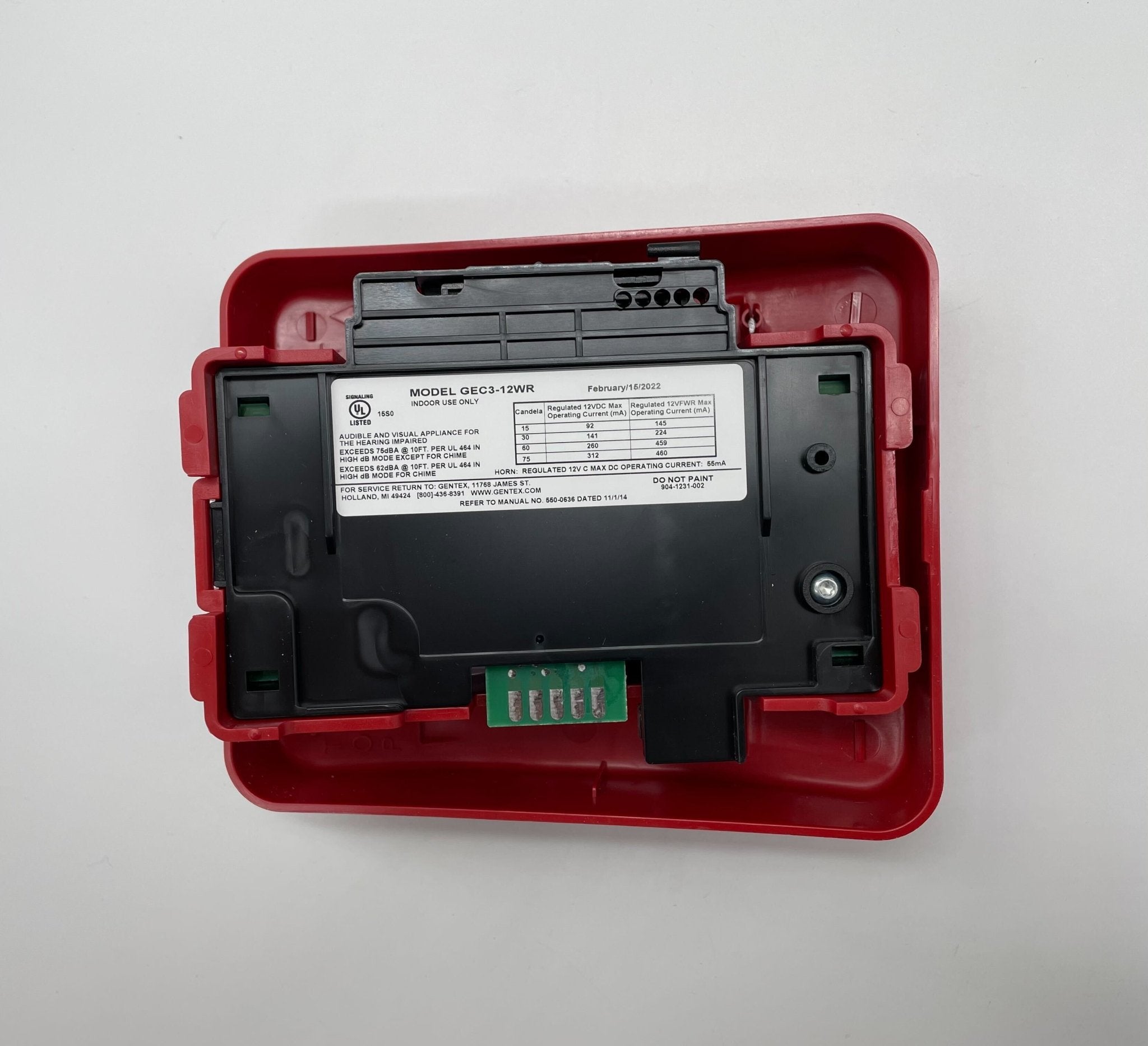 Gentex GEC3-12WR - The Fire Alarm Supplier