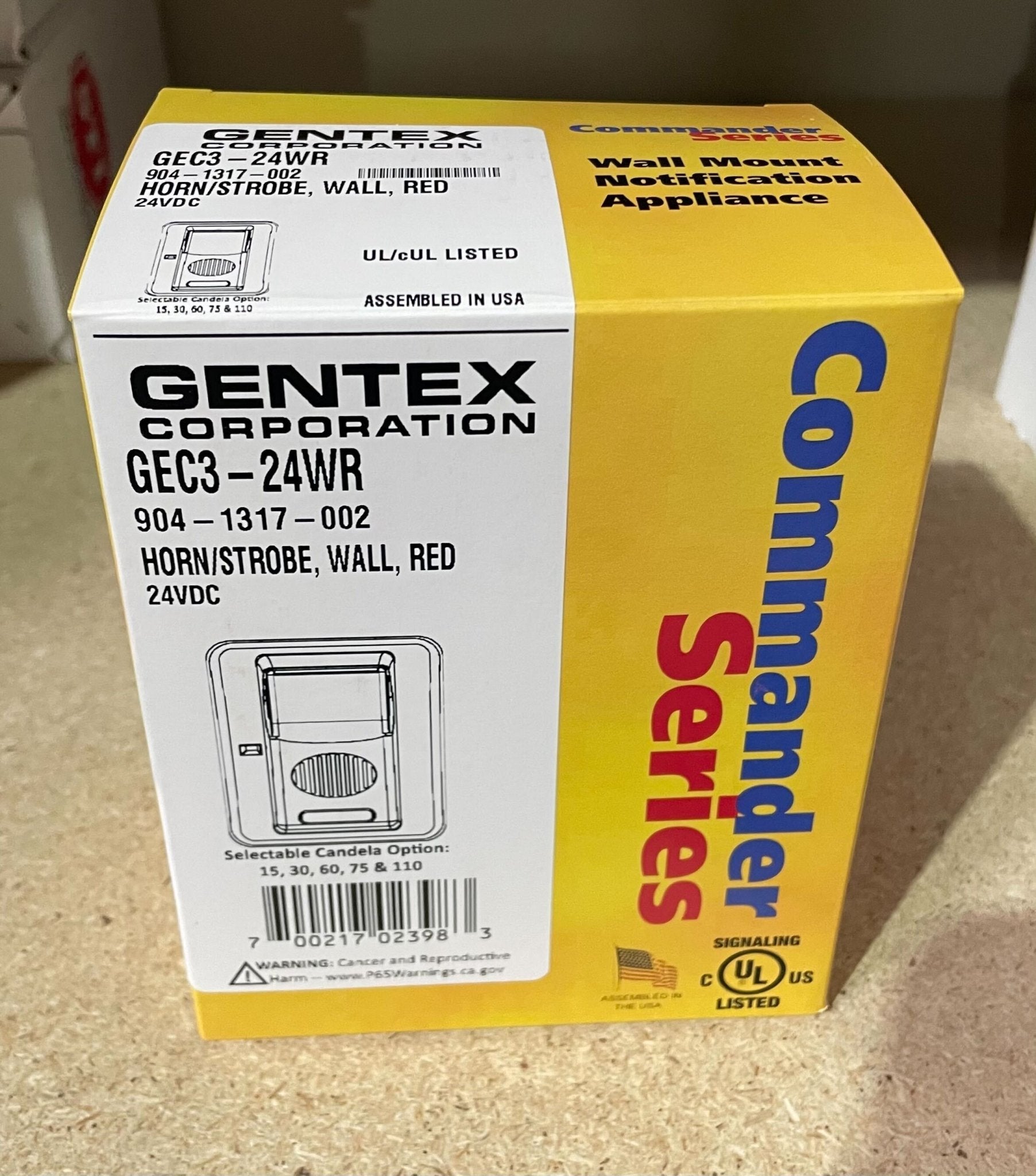 Gentex GEC3-24WR - The Fire Alarm Supplier
