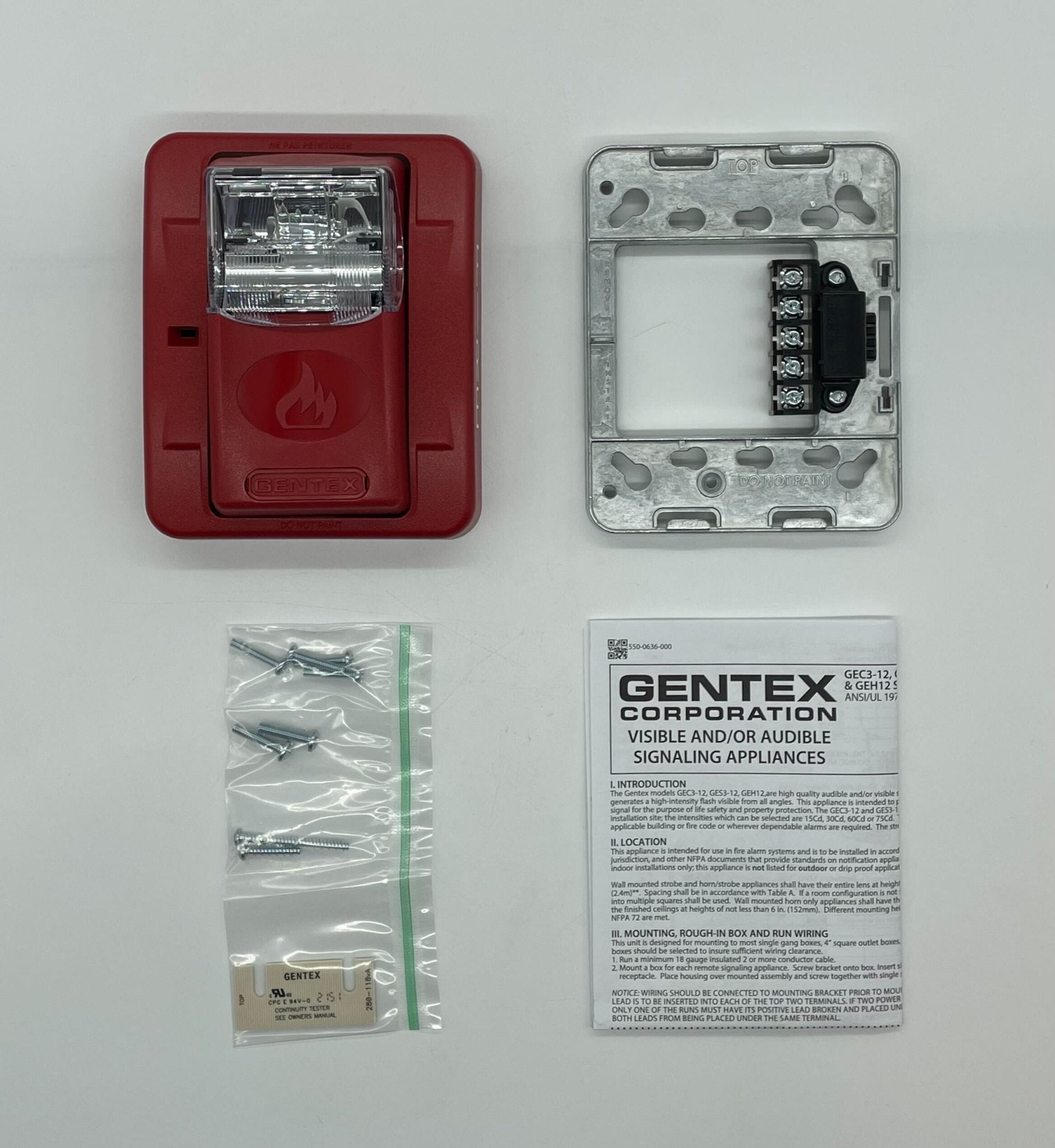 Gentex GES3-12WR - The Fire Alarm Supplier