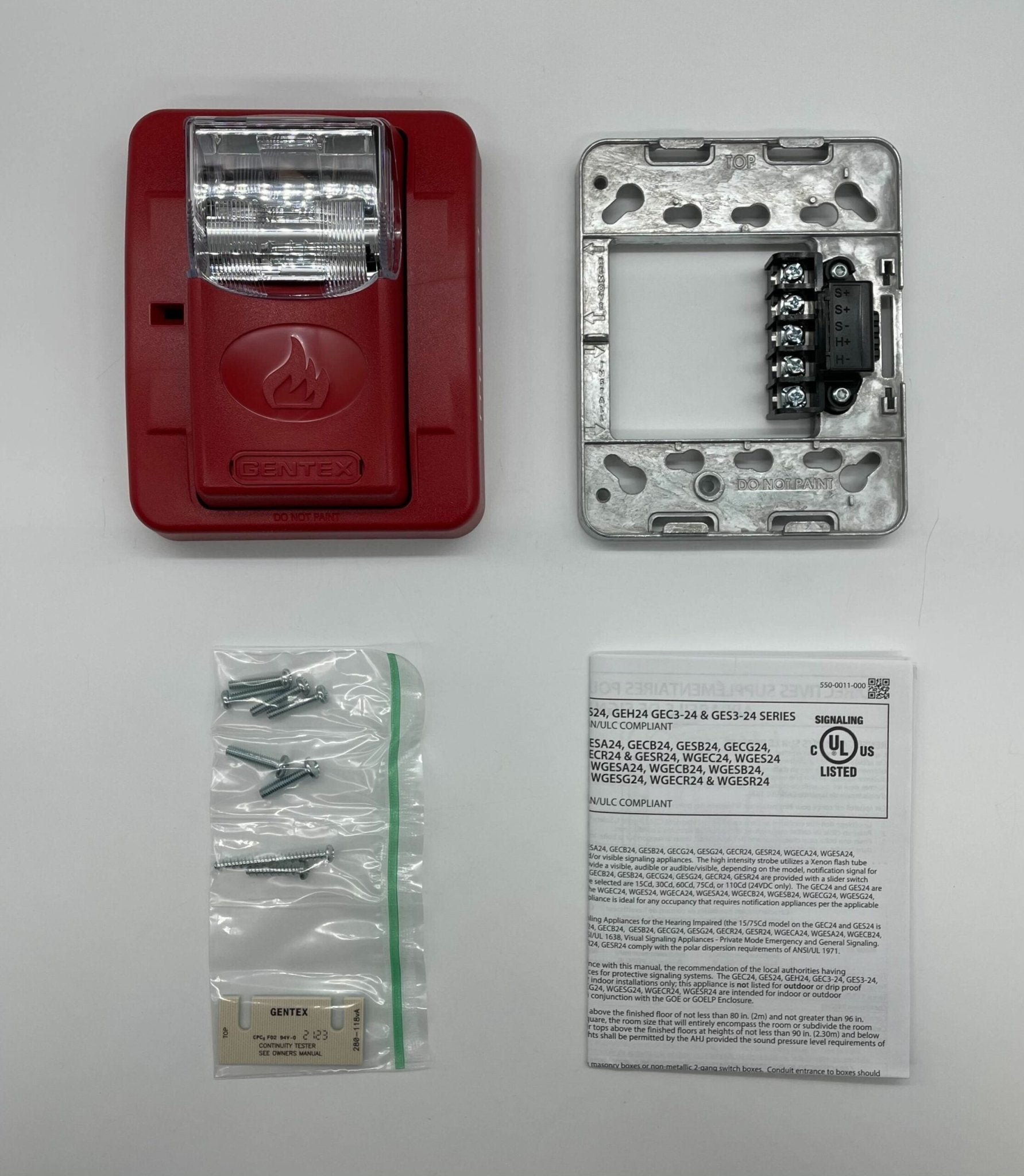 Gentex GES3-24WR - The Fire Alarm Supplier