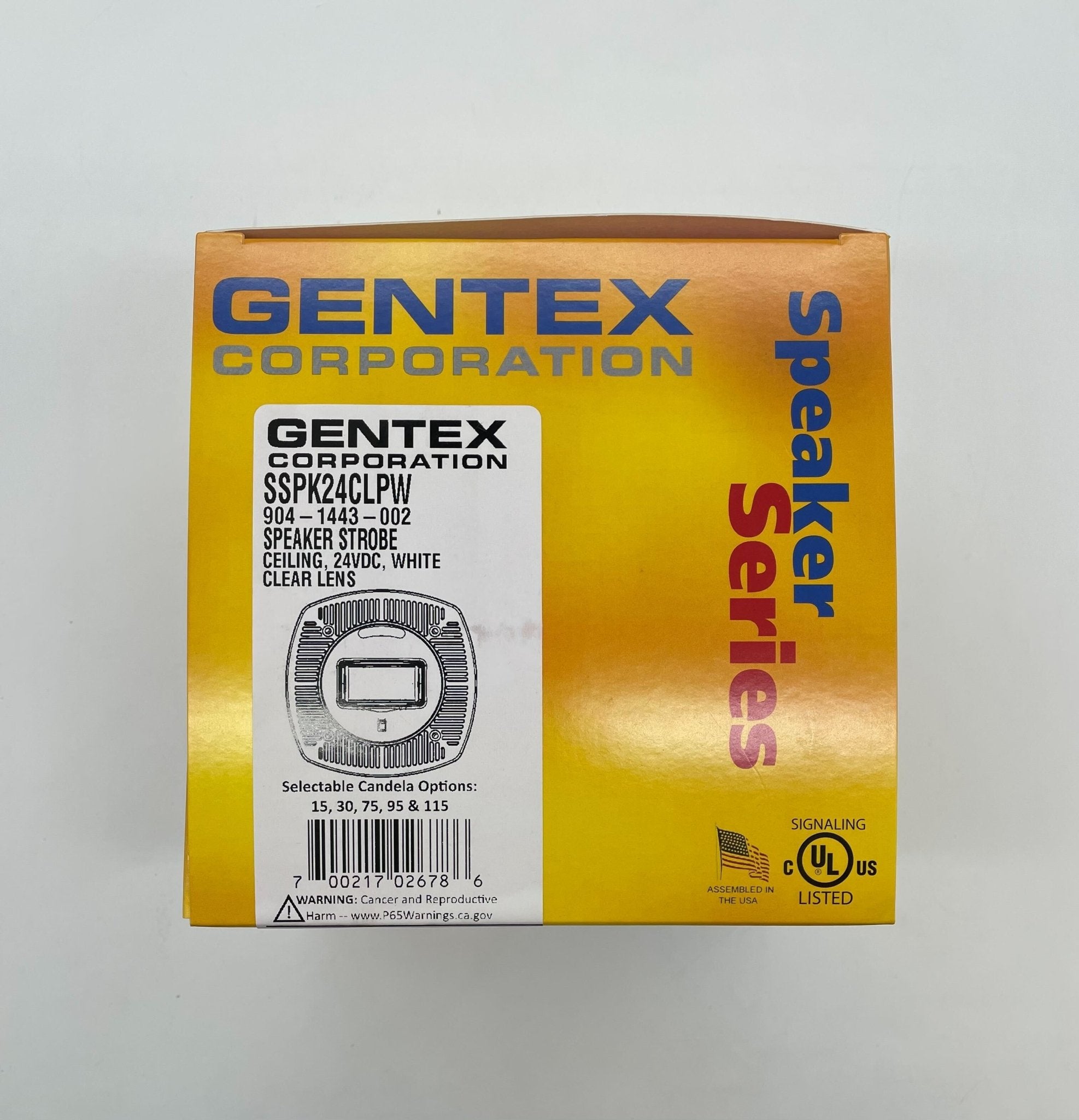 Gentex SSPK24CLPW - The Fire Alarm Supplier