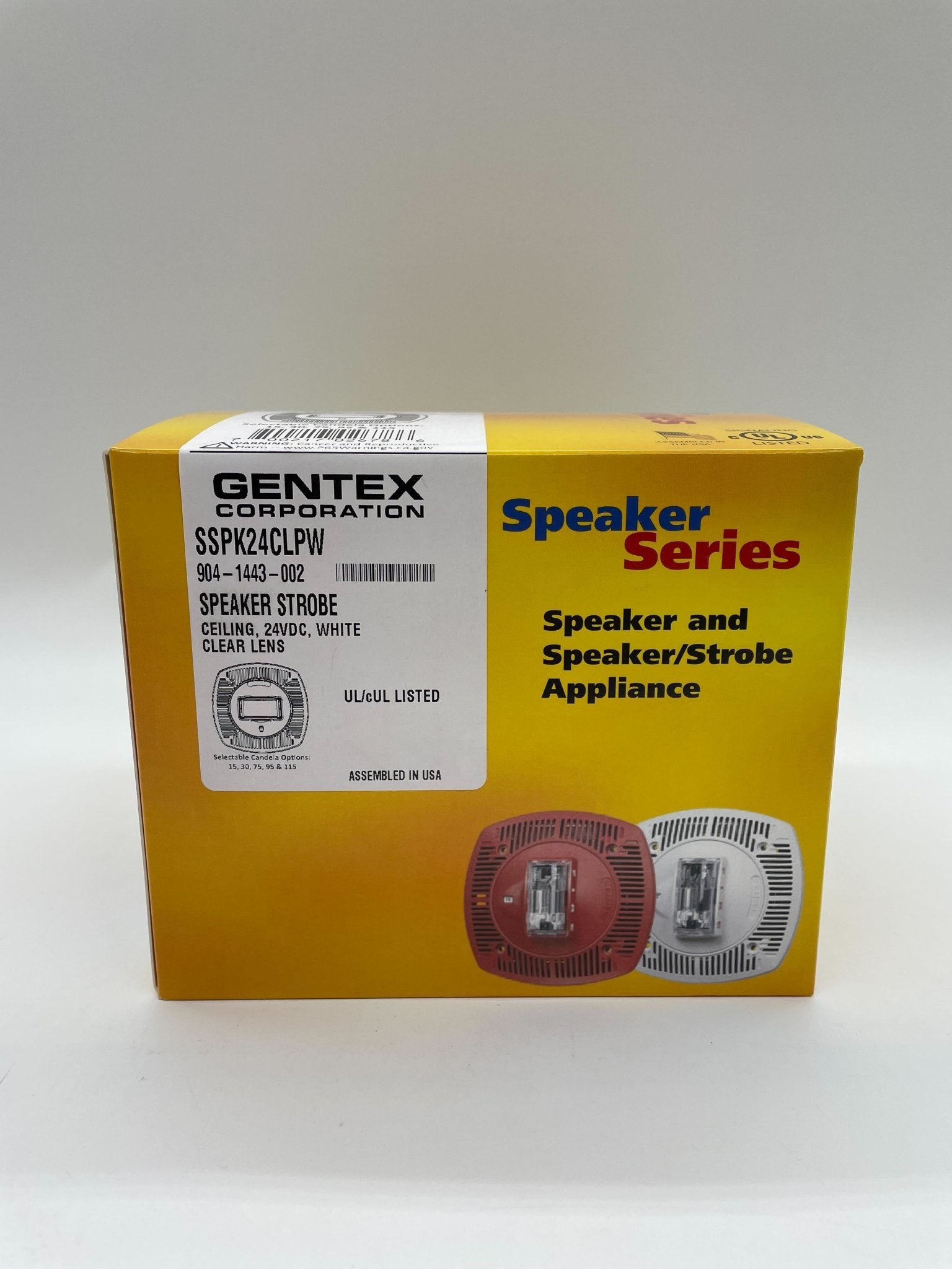 Gentex SSPK24CLPW - The Fire Alarm Supplier