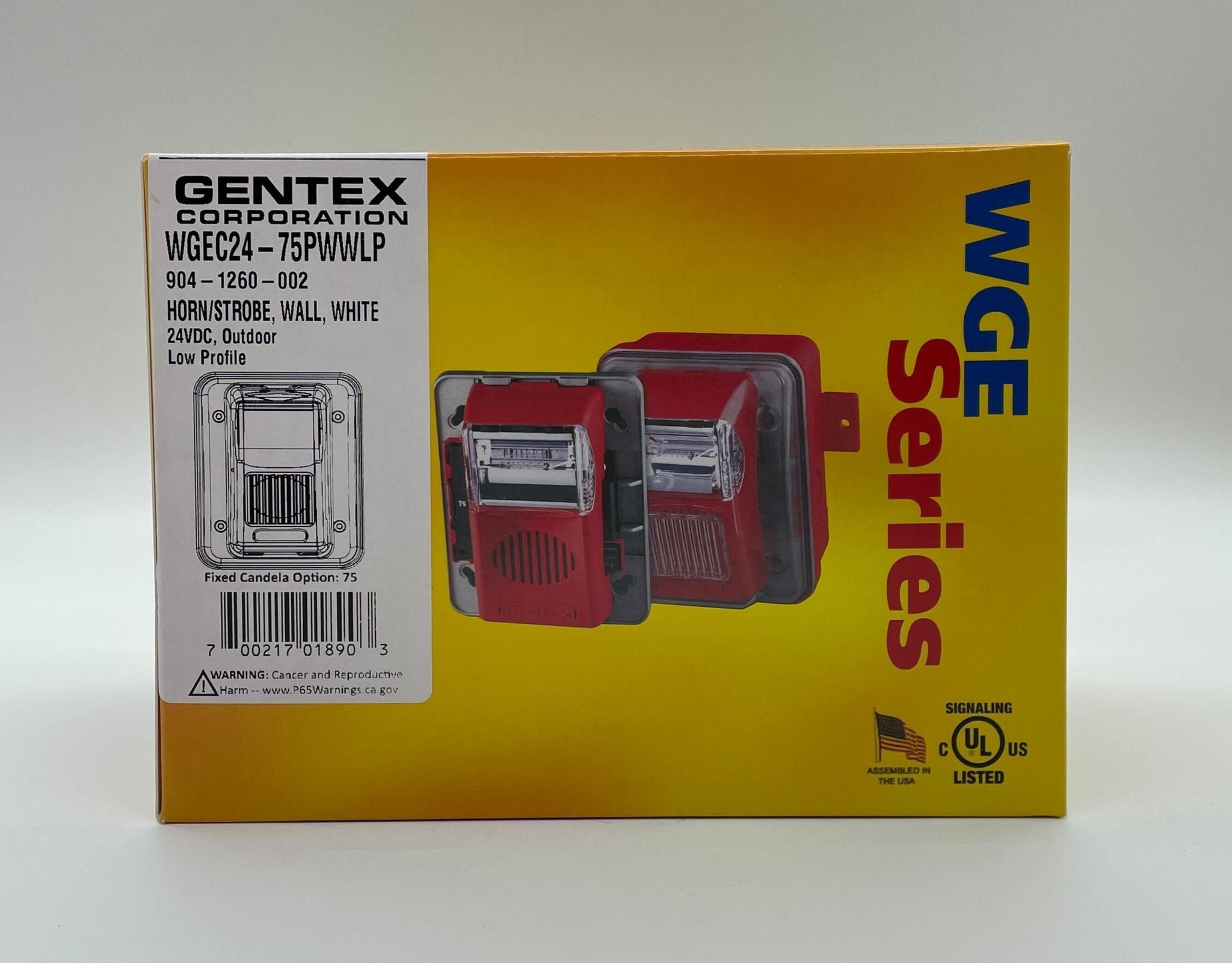 Gentex WGEC24-75PWWLP - The Fire Alarm Supplier