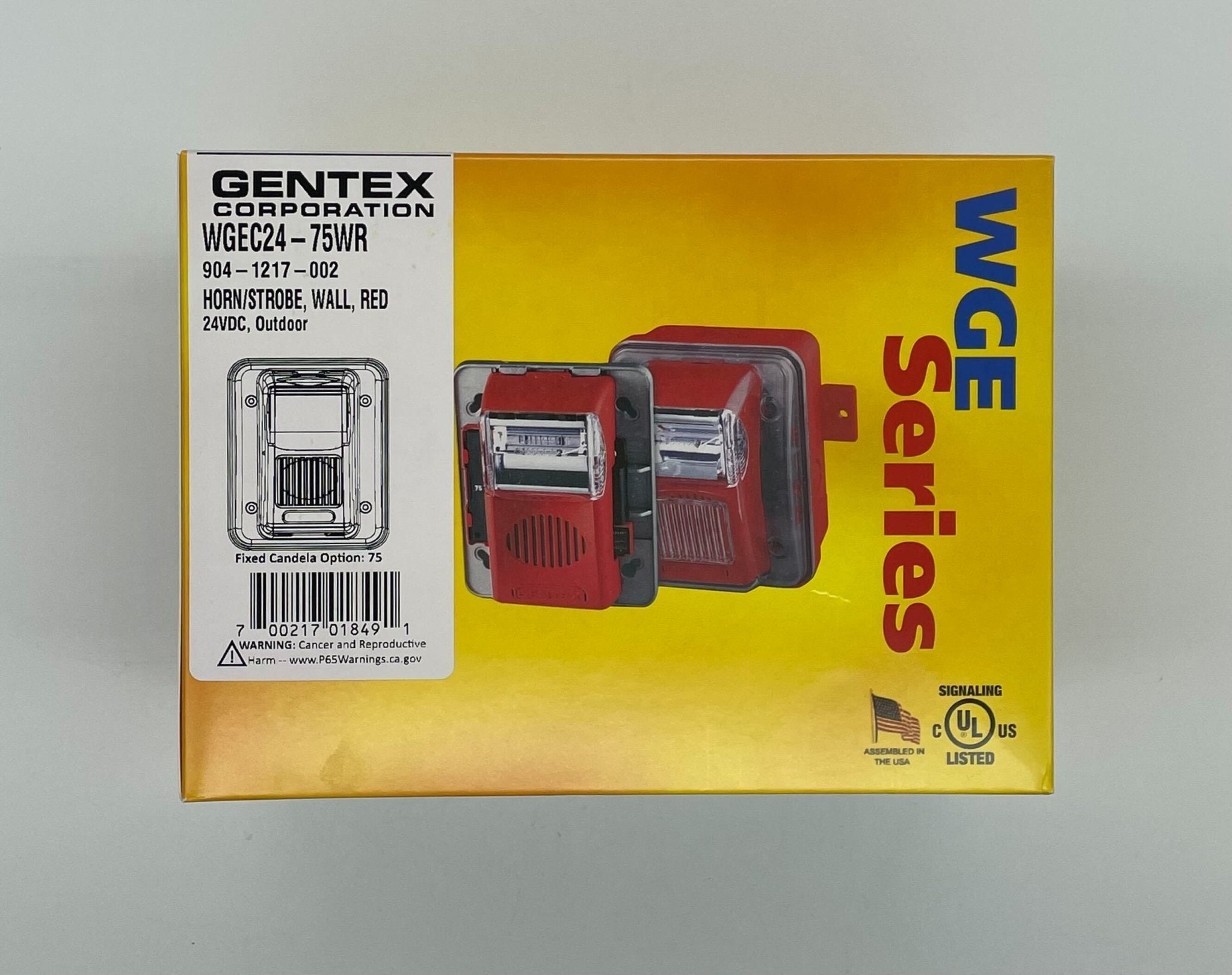 Gentex WGEC24-75WR Weatherproof Horn Strobe - The Fire Alarm Supplier