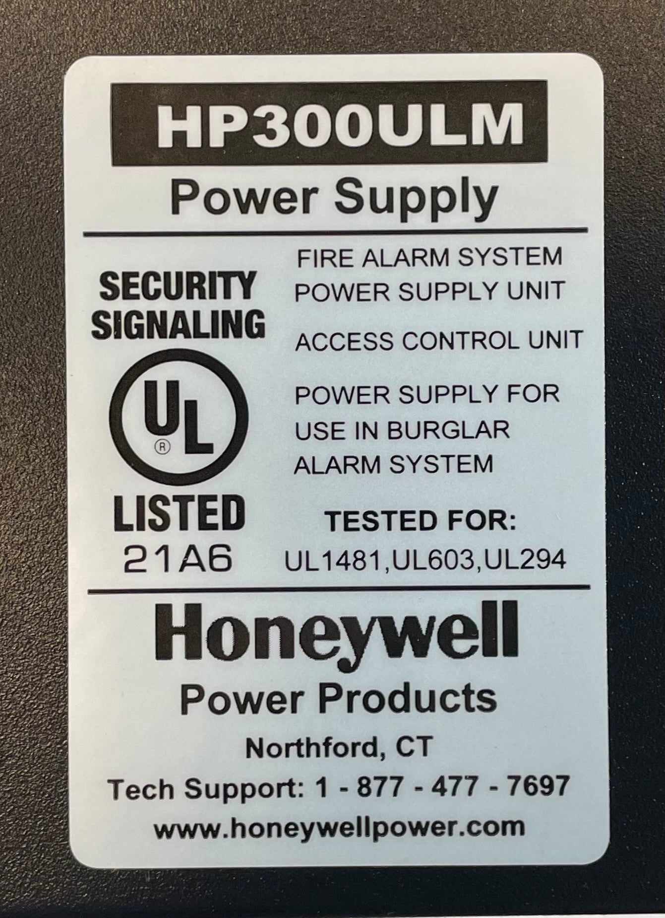 Honeywell HP300ULM - The Fire Alarm Supplier