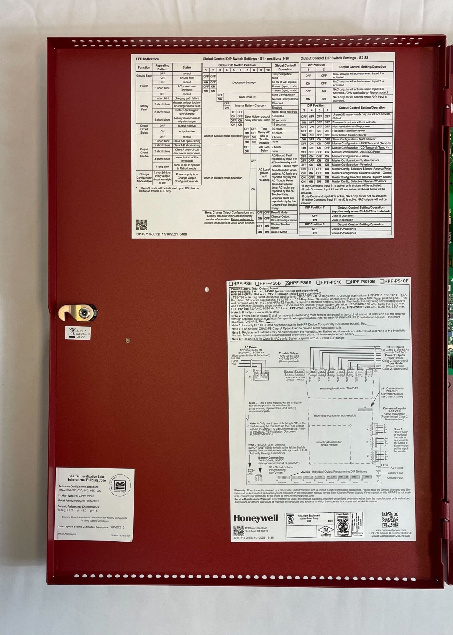 Honeywell HPF-PS6E - The Fire Alarm Supplier