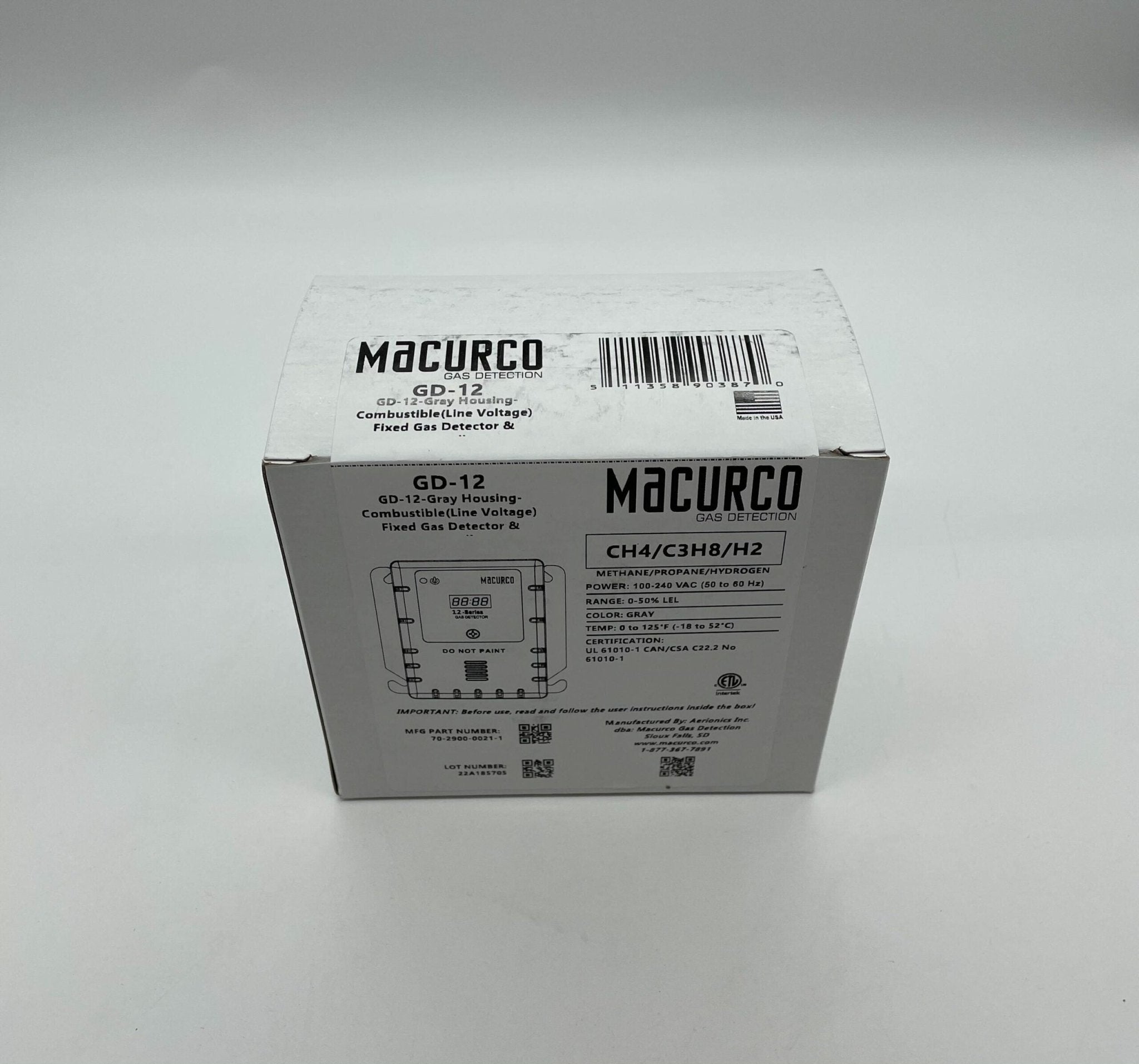 Macurco GD-12 - The Fire Alarm Supplier