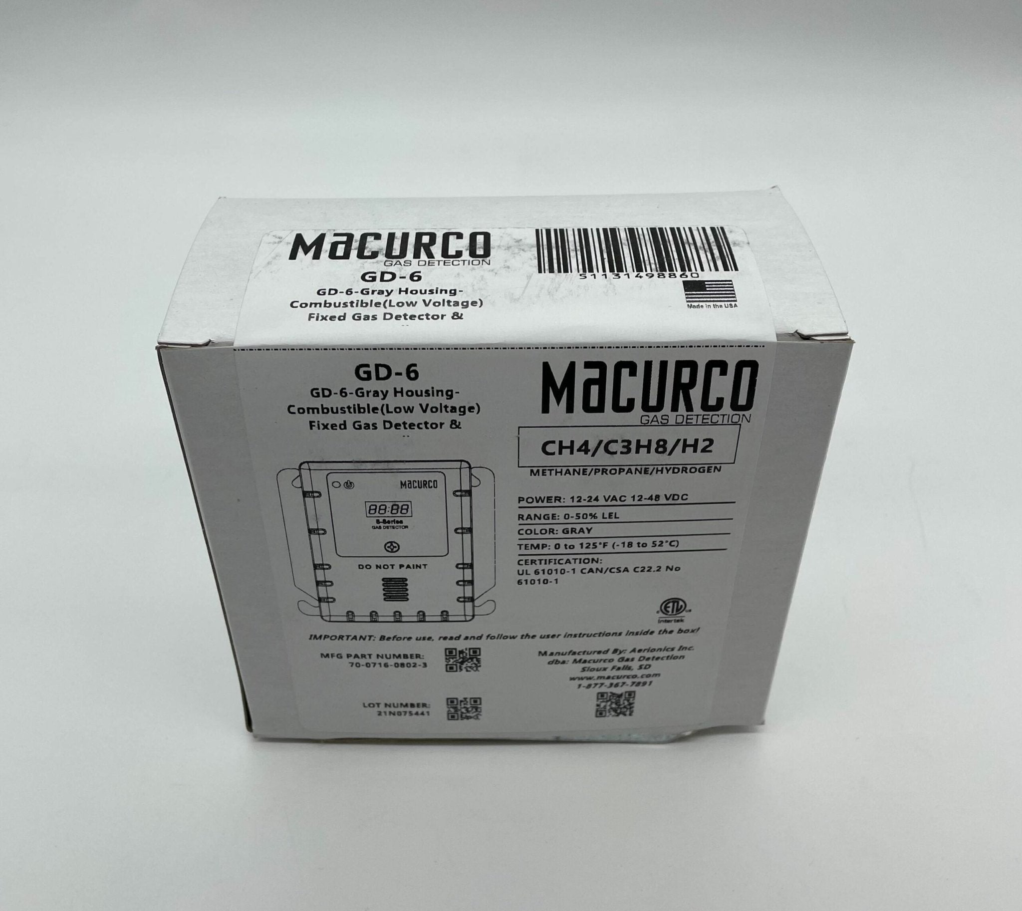 Macurco GD-6 - The Fire Alarm Supplier
