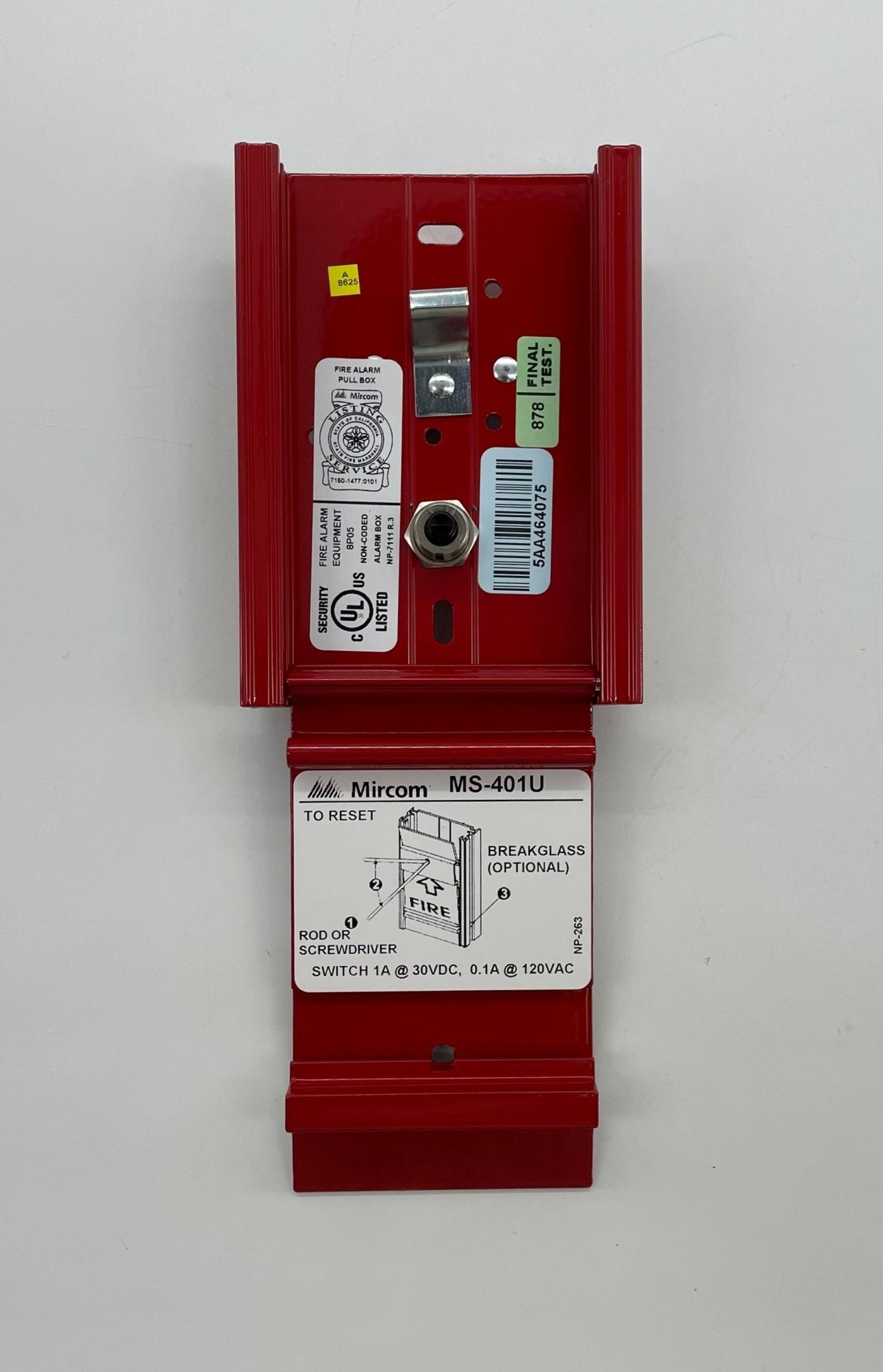 Mircom MS-401U Single Action Pull Station - The Fire Alarm Supplier