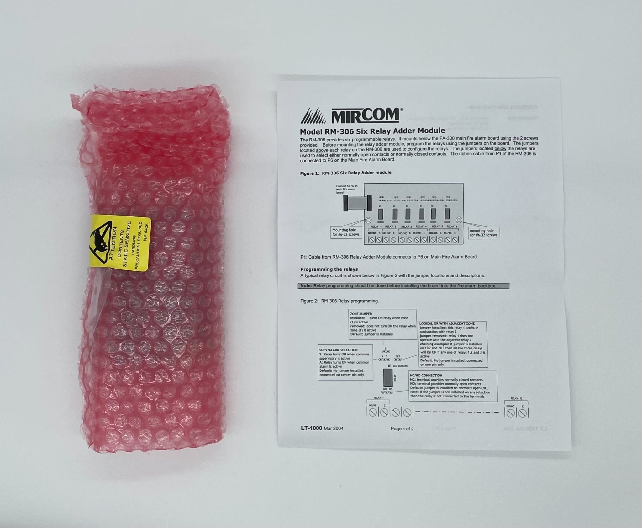 Mircom RM-306 Series 300 Relay Adder - The Fire Alarm Supplier