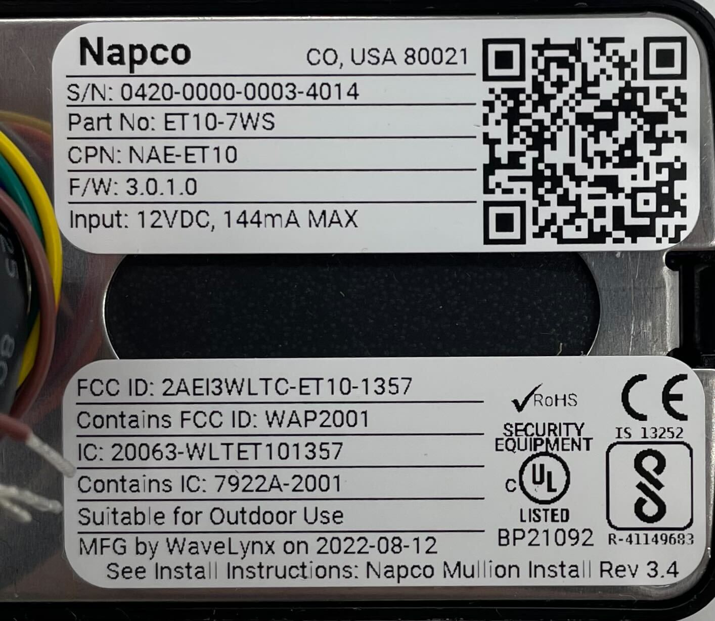 Napco NAE-ET10 - The Fire Alarm Supplier