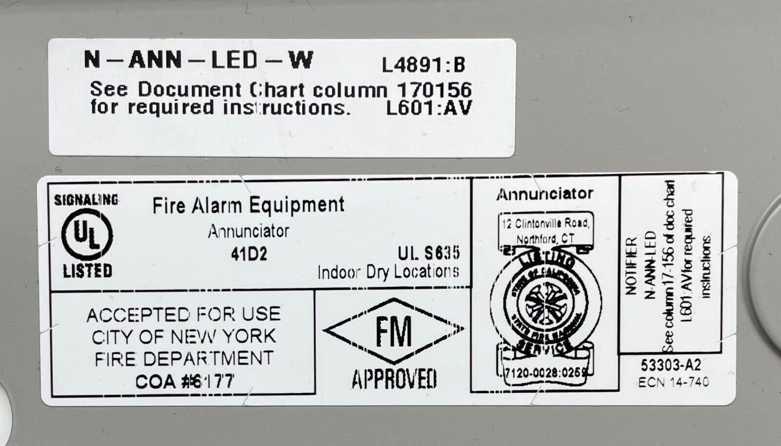 Notifier N-ANN-LED-W - The Fire Alarm Supplier