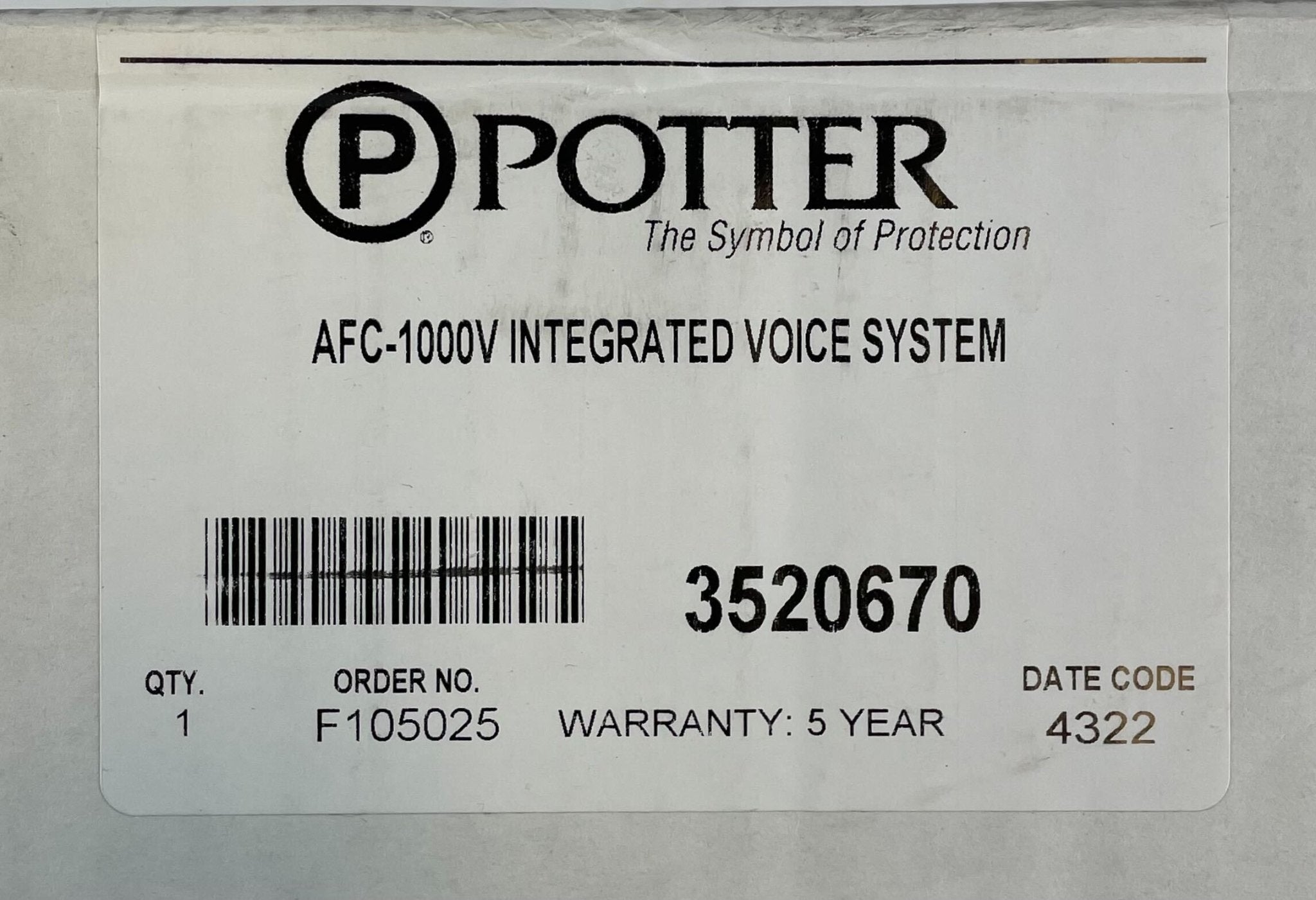 Potter AFC-1000V - The Fire Alarm Supplier