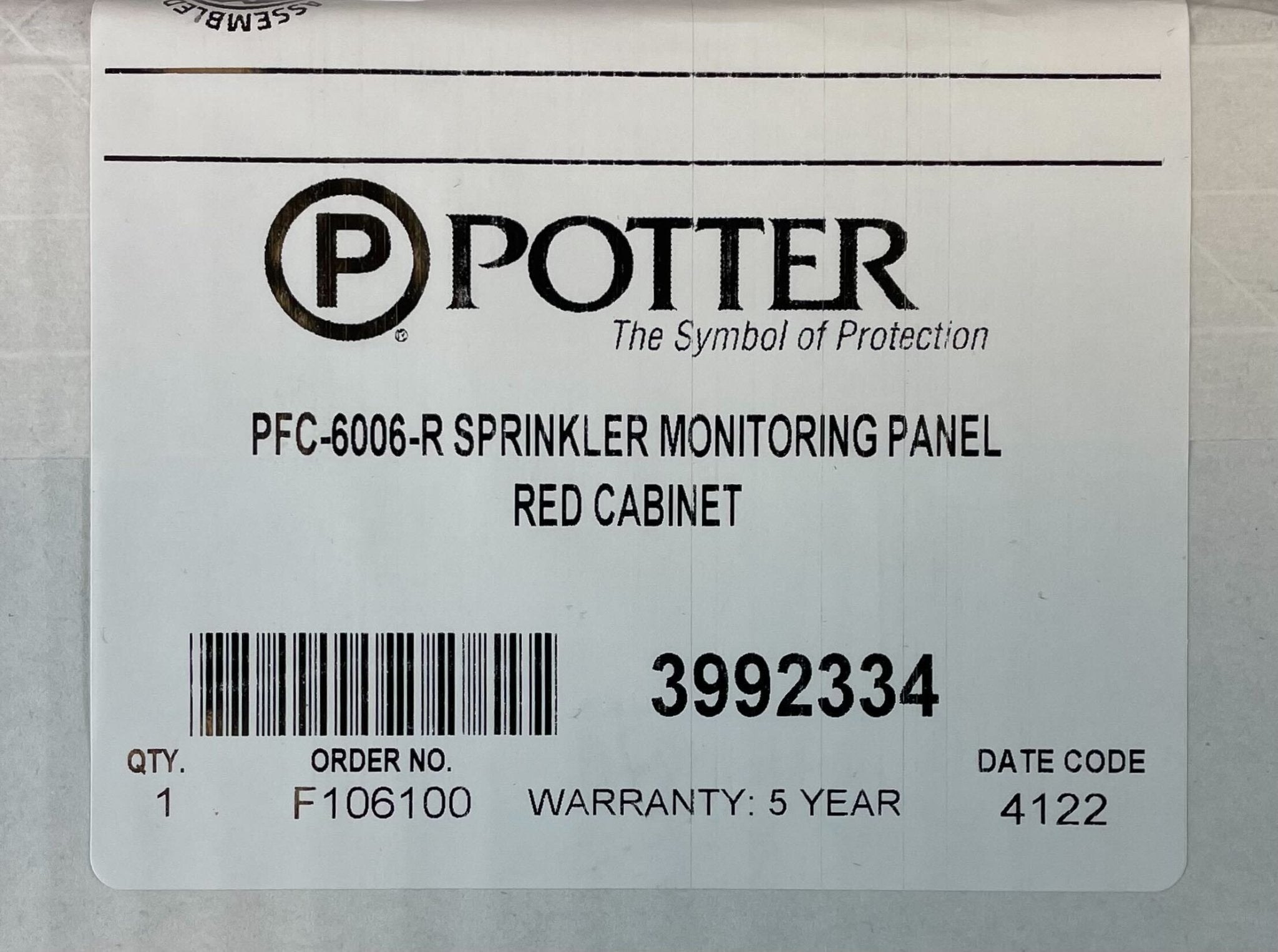 Potter PFC-6006-R - The Fire Alarm Supplier