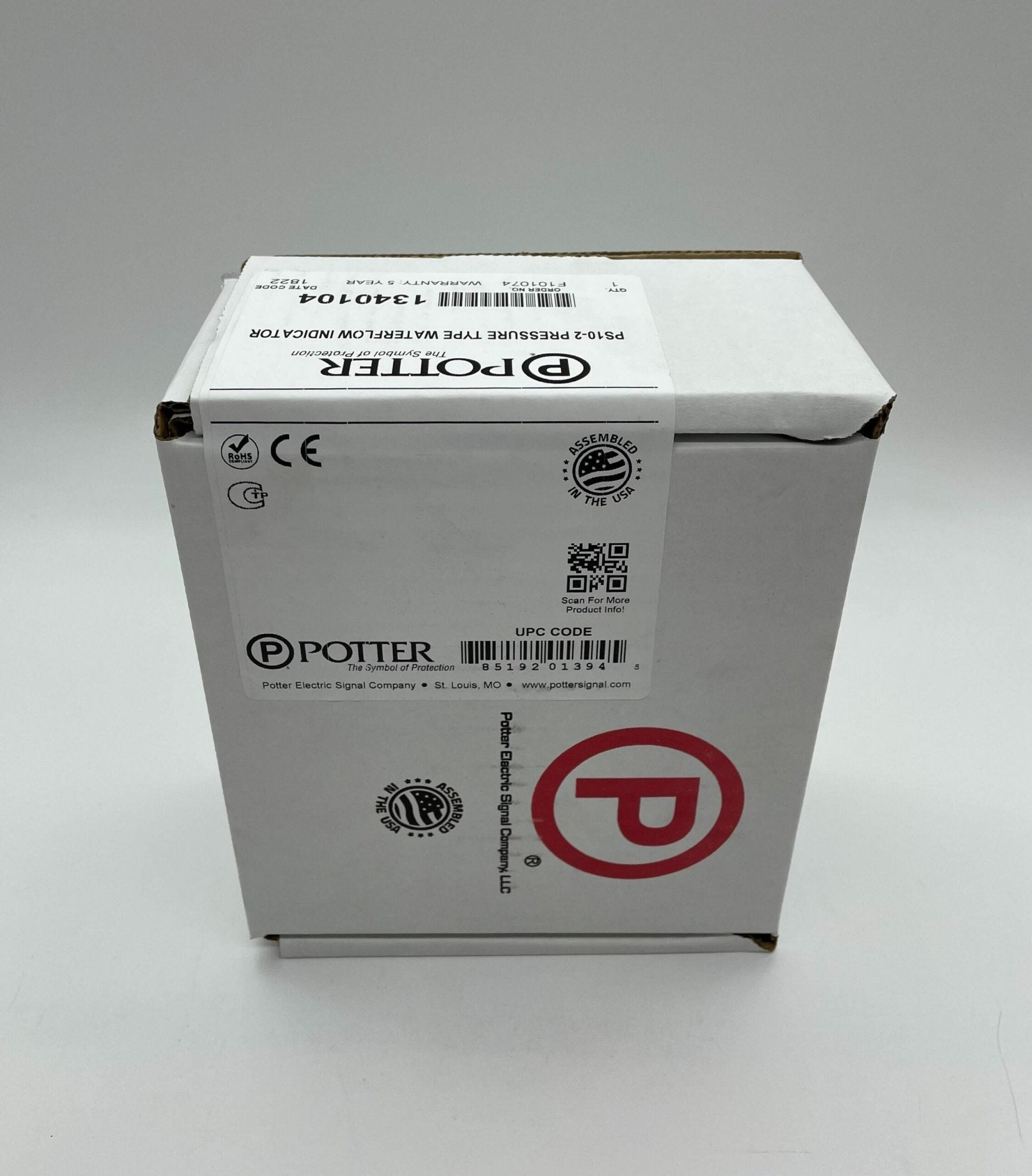 Potter PS10-2 | Pressure Actuated Switch - The Fire Alarm Supplier