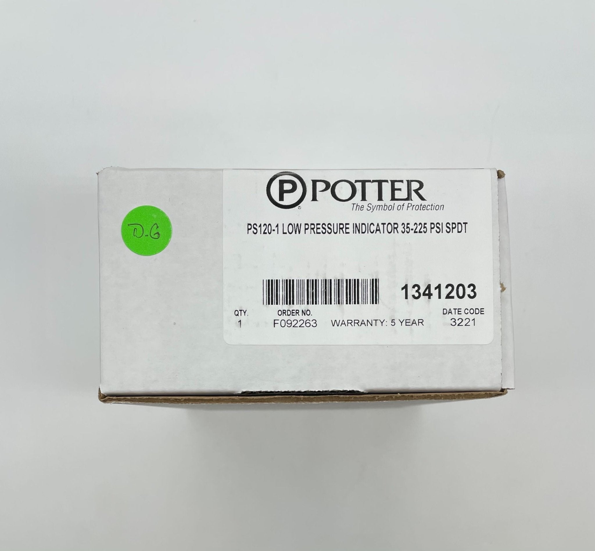 Potter PS120-1 Low Press. 60-175 PSI, SPDT - The Fire Alarm Supplier