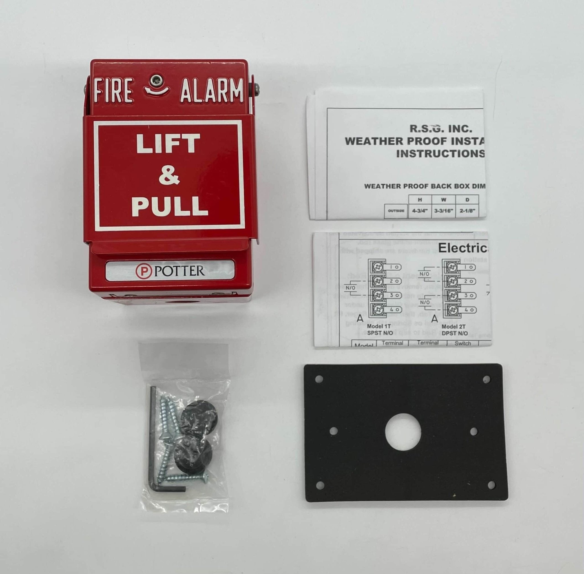 Potter RMS-1T-WP-LP Weather Proof Dual Red - The Fire Alarm Supplier