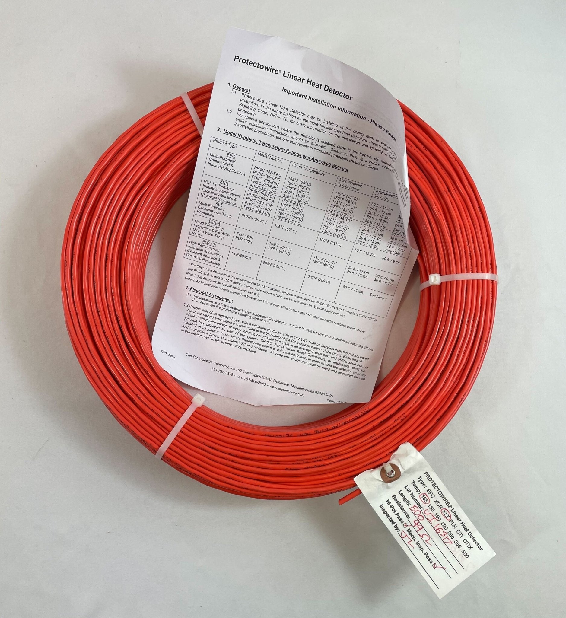 Protectowire PHSC-135-XLT 500 Ft - The Fire Alarm Supplier