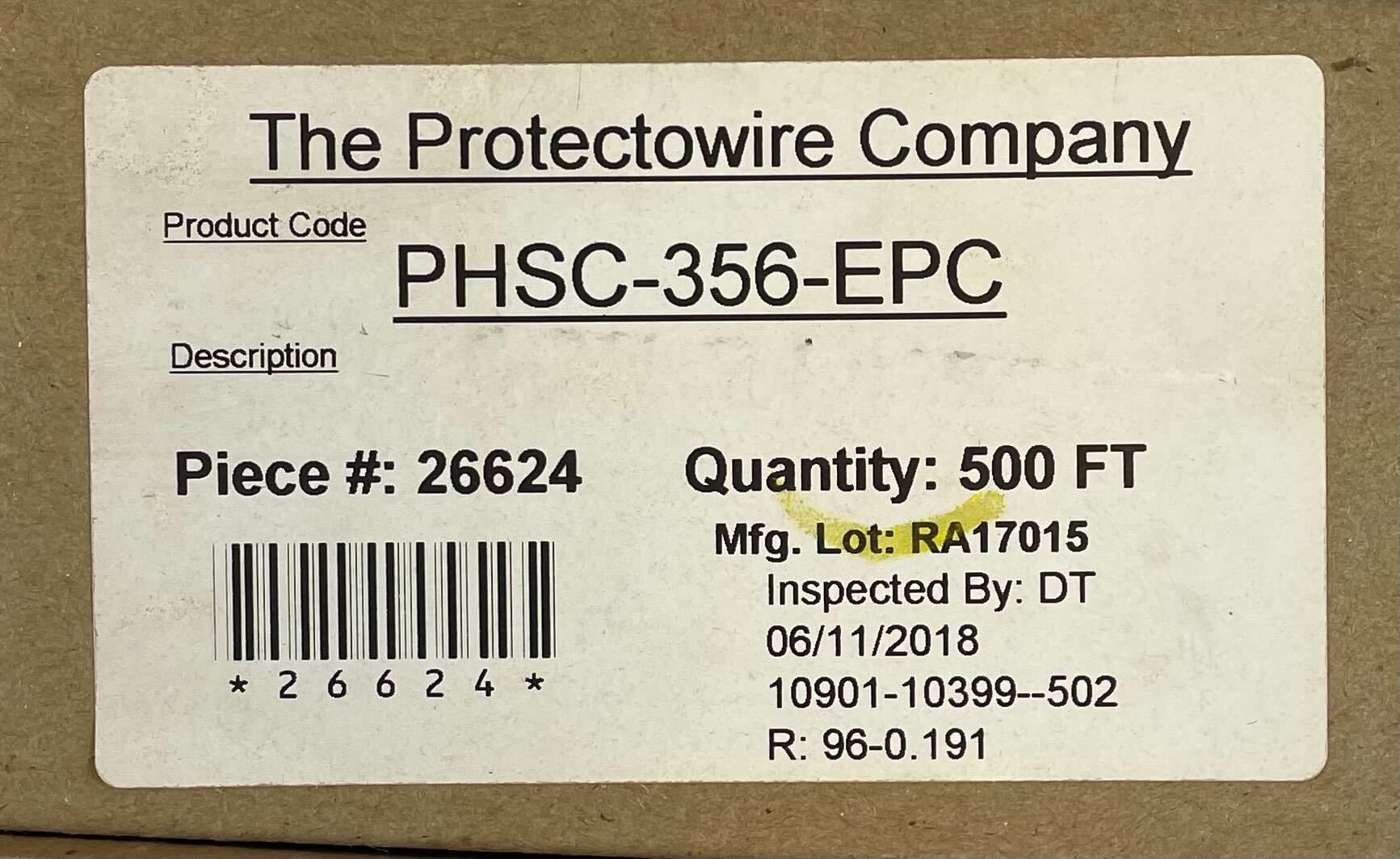 Protectowire PHSC-356-EPC 500FT Linear Heat Detector Wire - The Fire Alarm Supplier