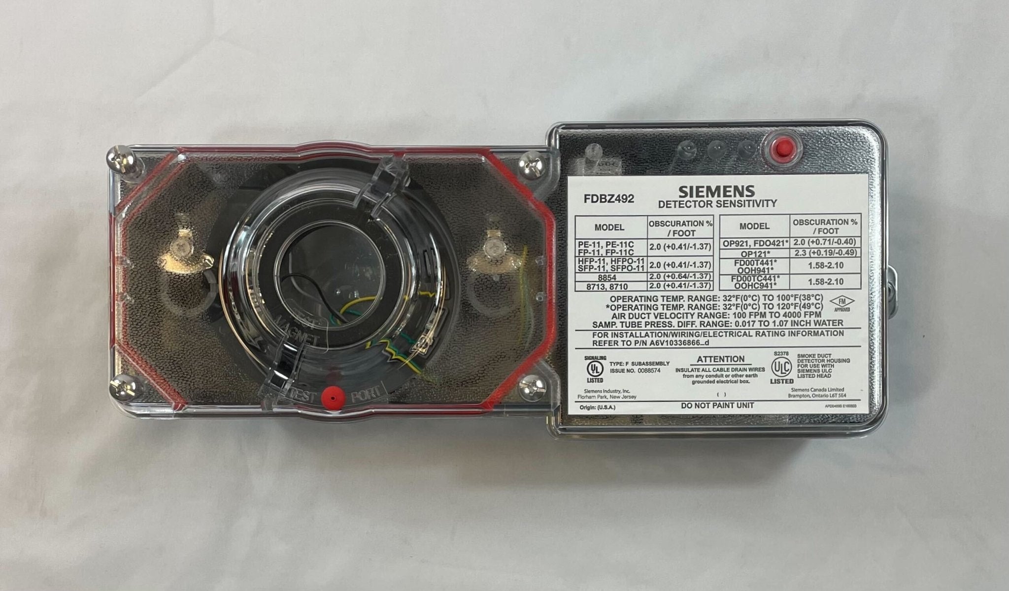 Siemens FDBZ492 - The Fire Alarm Supplier