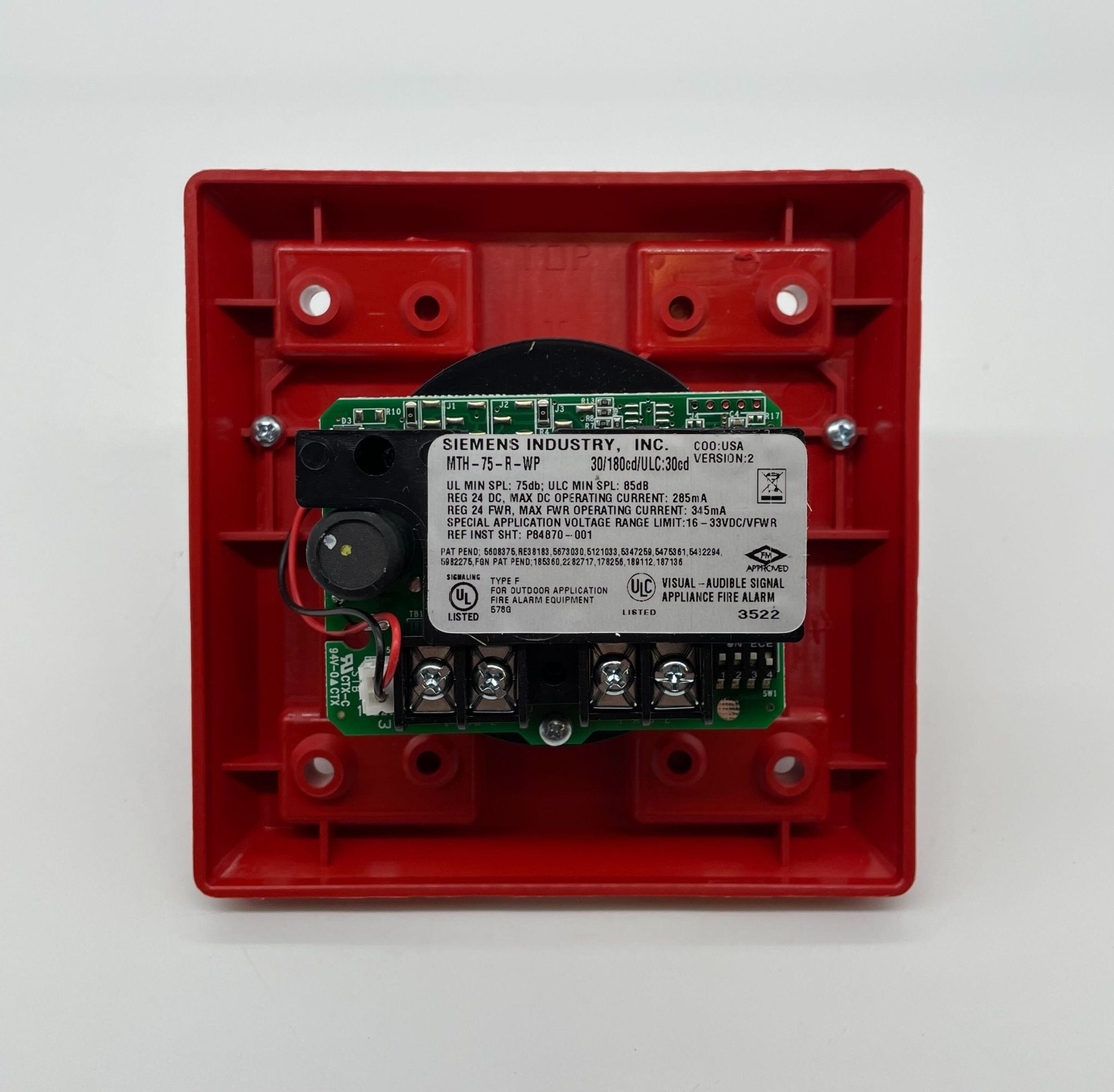 Siemens MTH-75-R-WP - The Fire Alarm Supplier