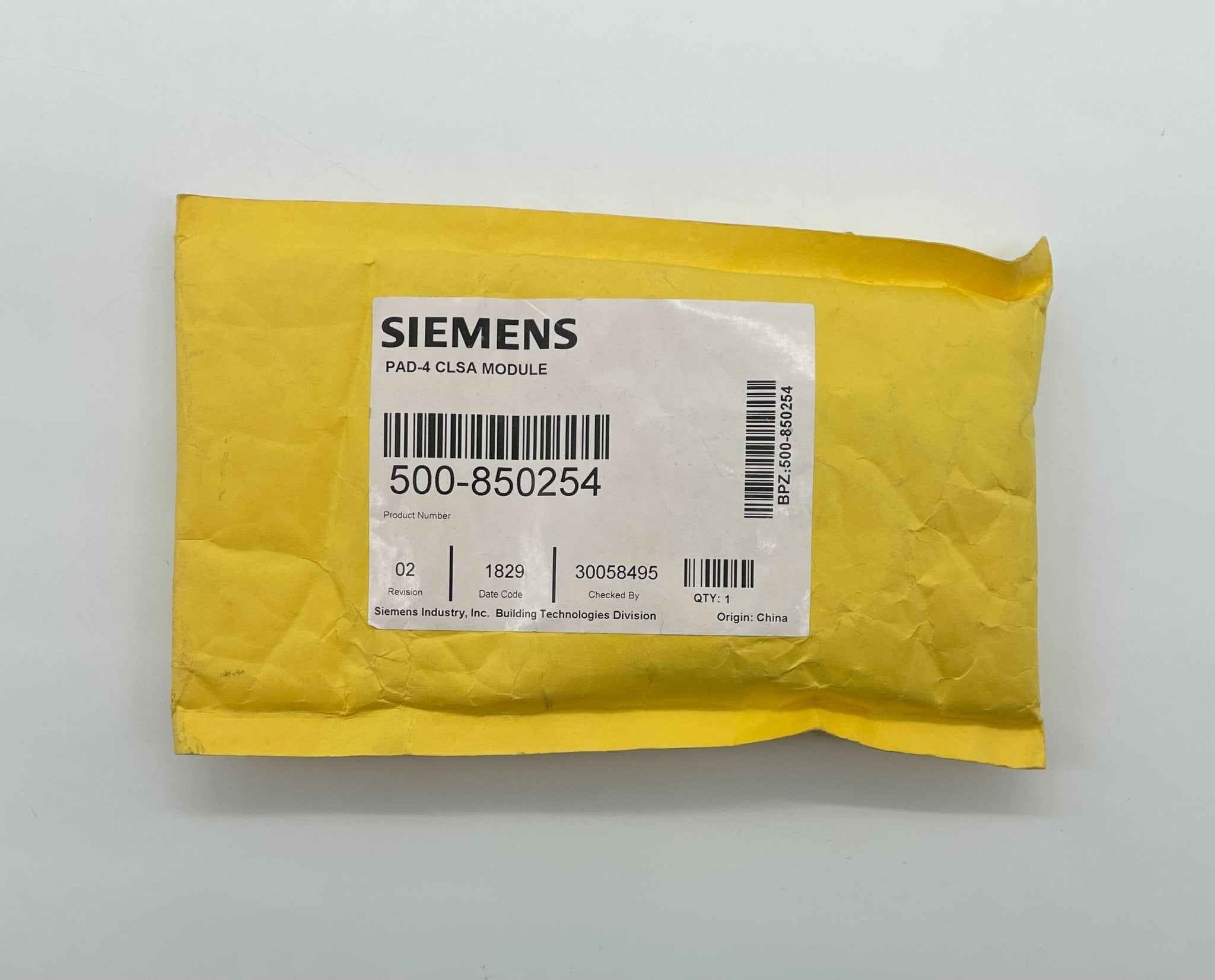 Siemens PAD-4-CLSA - The Fire Alarm Supplier