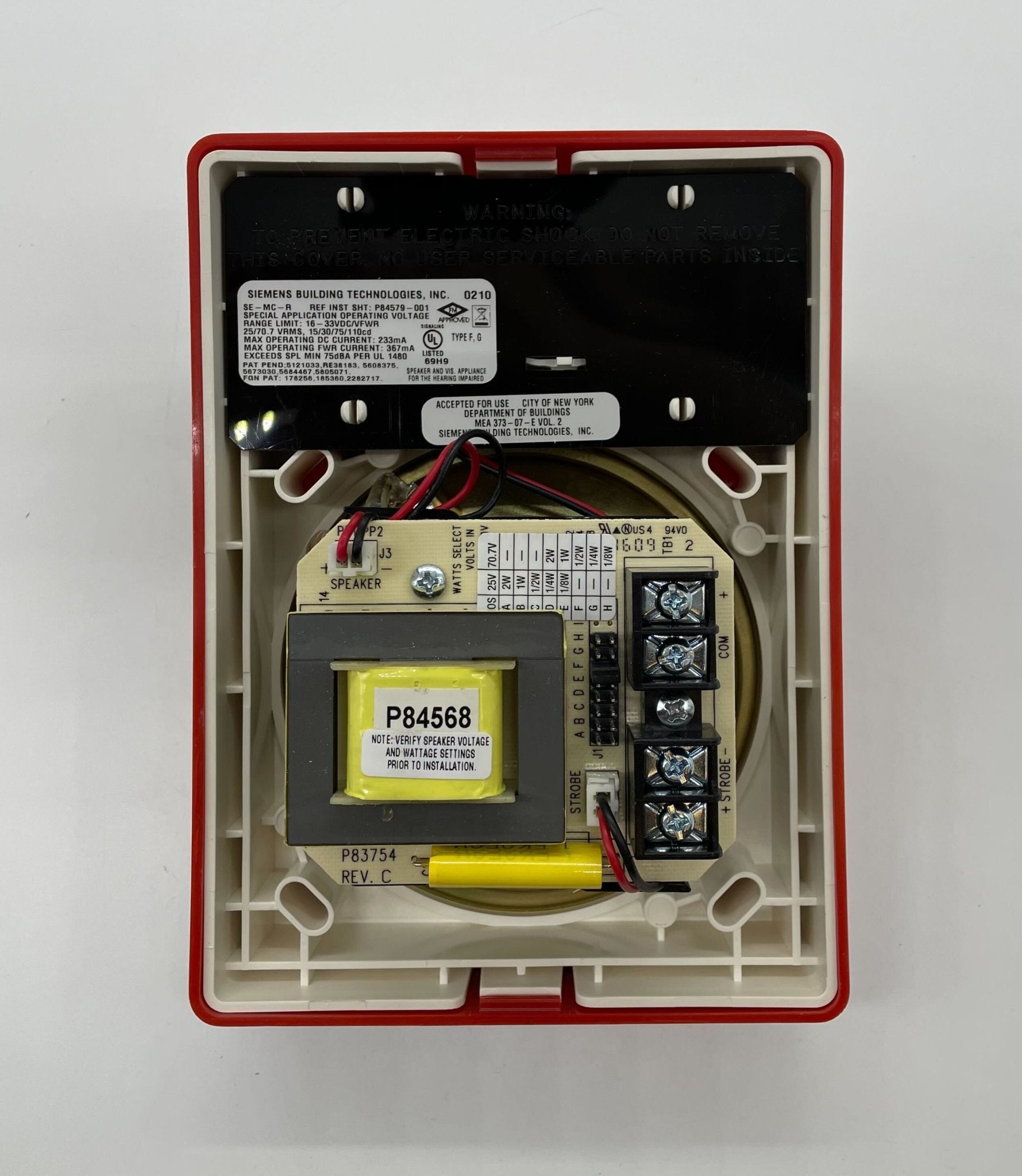 Siemens SE-MC-R Speaker Strobe Relay - The Fire Alarm Supplier