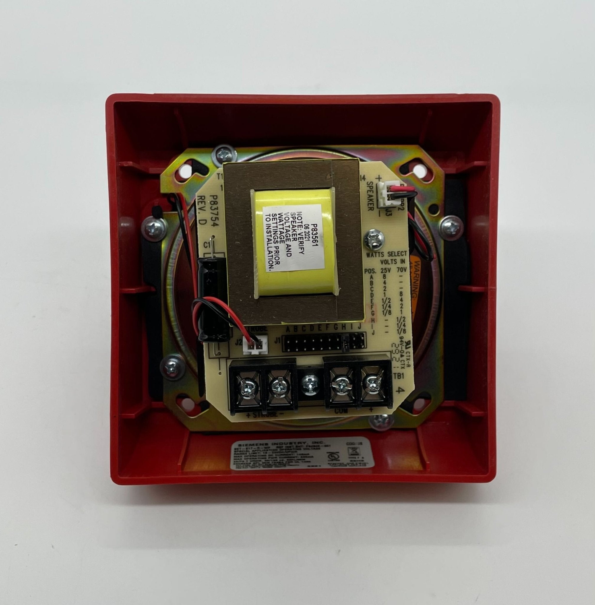 Siemens SET-S17-R-WP Et Spkr 15/75 Strobe Red - The Fire Alarm Supplier