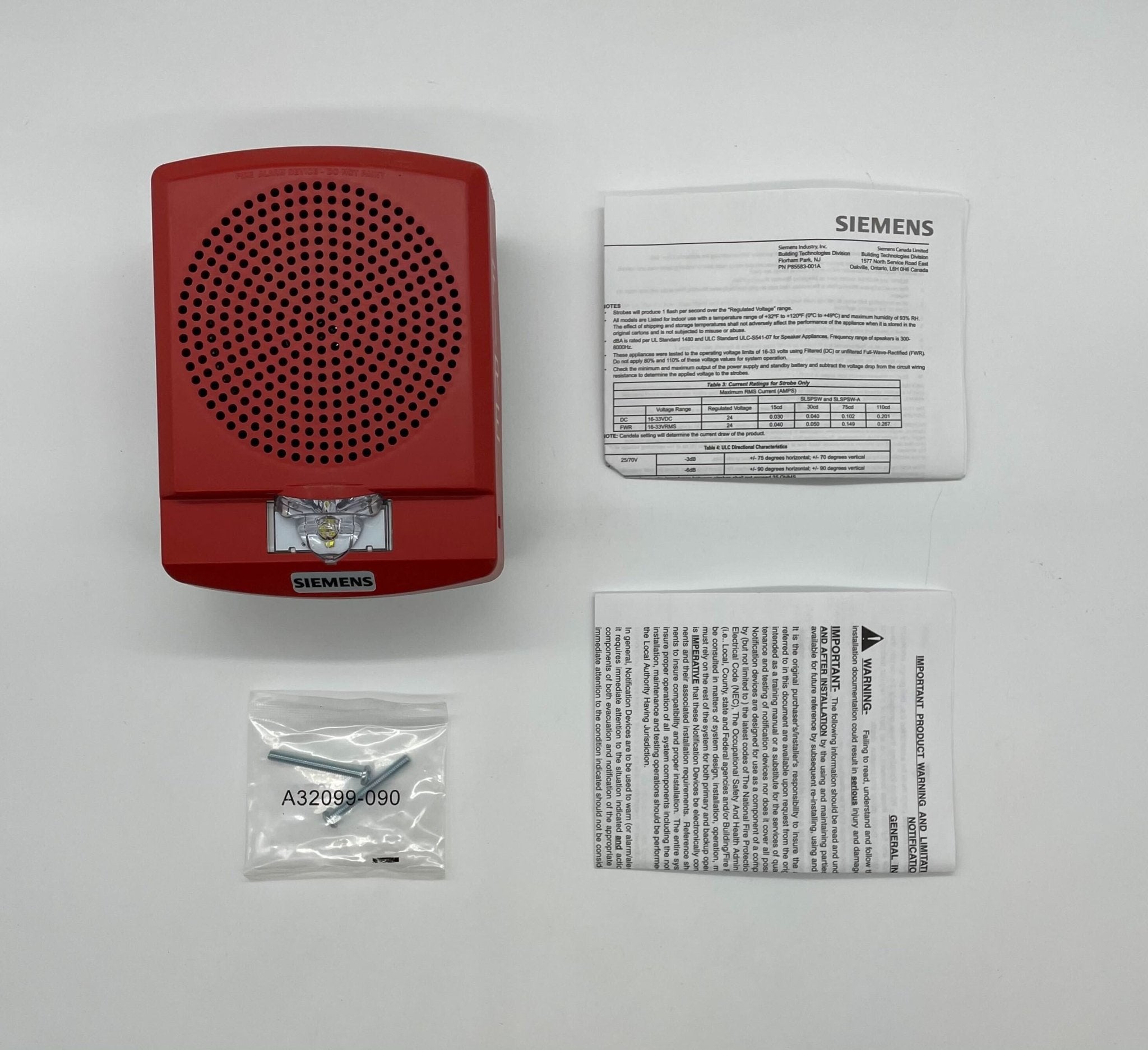 Siemens SLSPSWR-F - The Fire Alarm Supplier