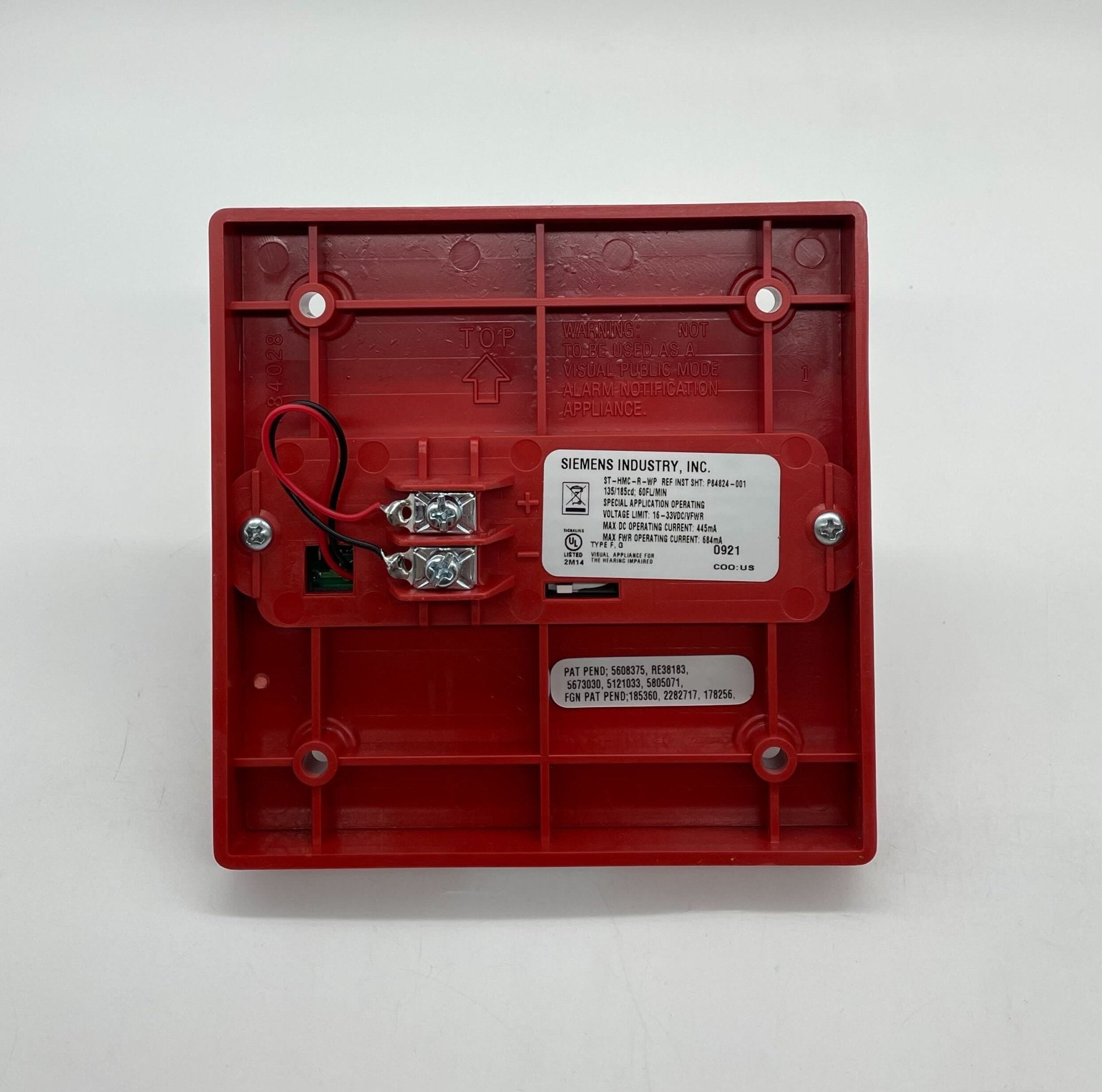 Siemens ST-HMC-R-WP Multi Candela Red Weatherproof Strobe - The Fire Alarm Supplier
