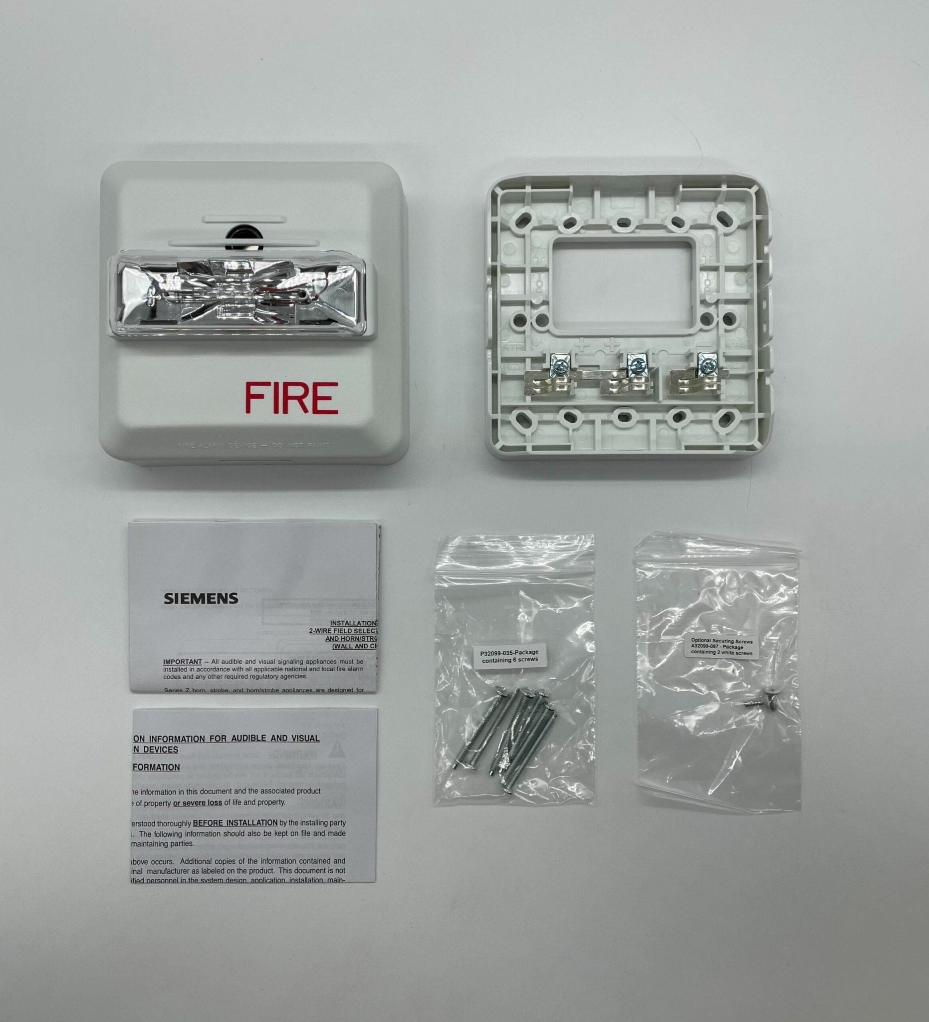 Siemens ZH-MC-W Horn Multi Candela - The Fire Alarm Supplier