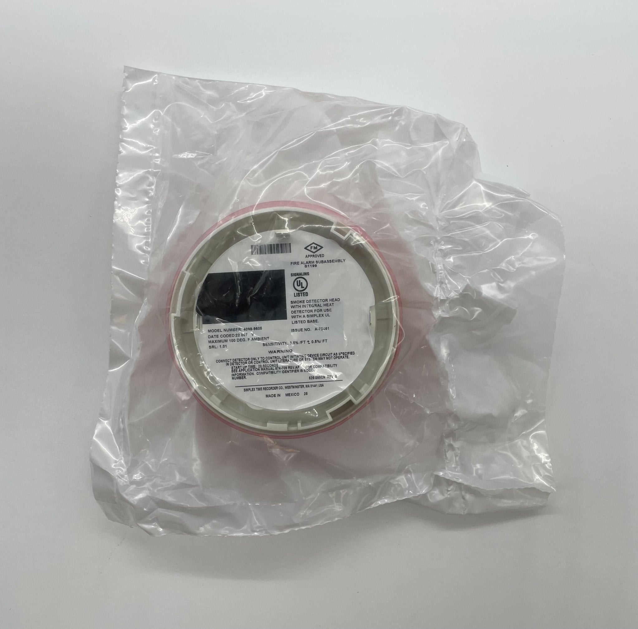 Simplex 4098-9605 TrueAlarm Photoelectric Detector - The Fire Alarm Supplier