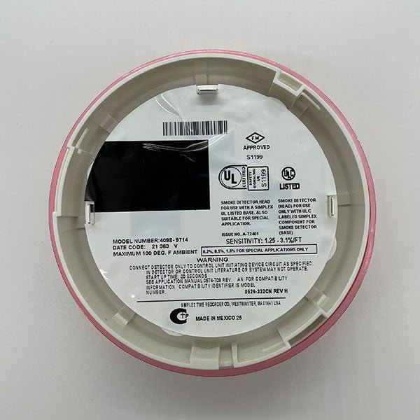 Simplex 4098-9714 TrueAlarm Photoelectric Smoke Detector - The Fire Alarm Supplier