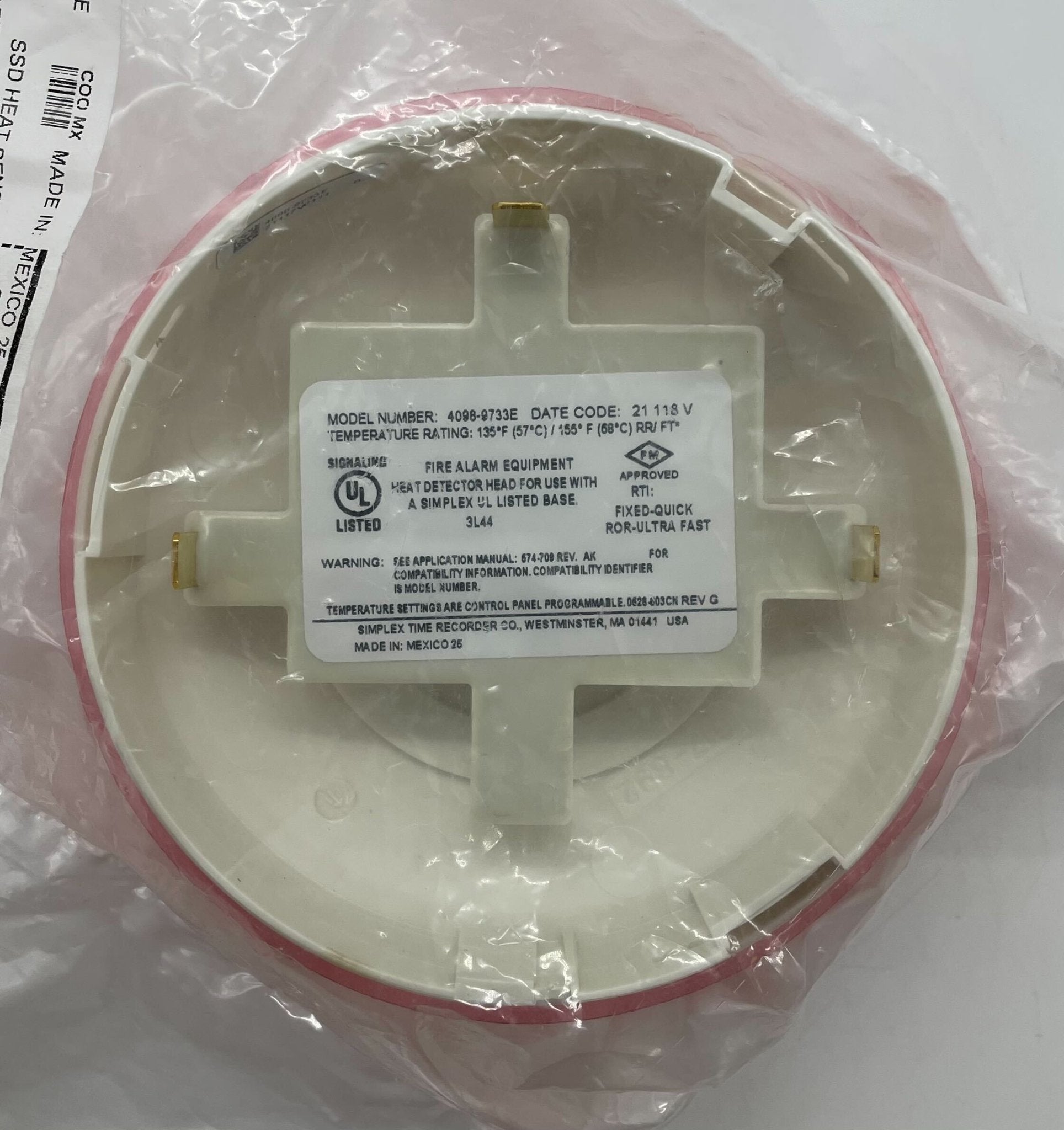 Simplex 4098-9733E Ssd Heat Sensor - The Fire Alarm Supplier