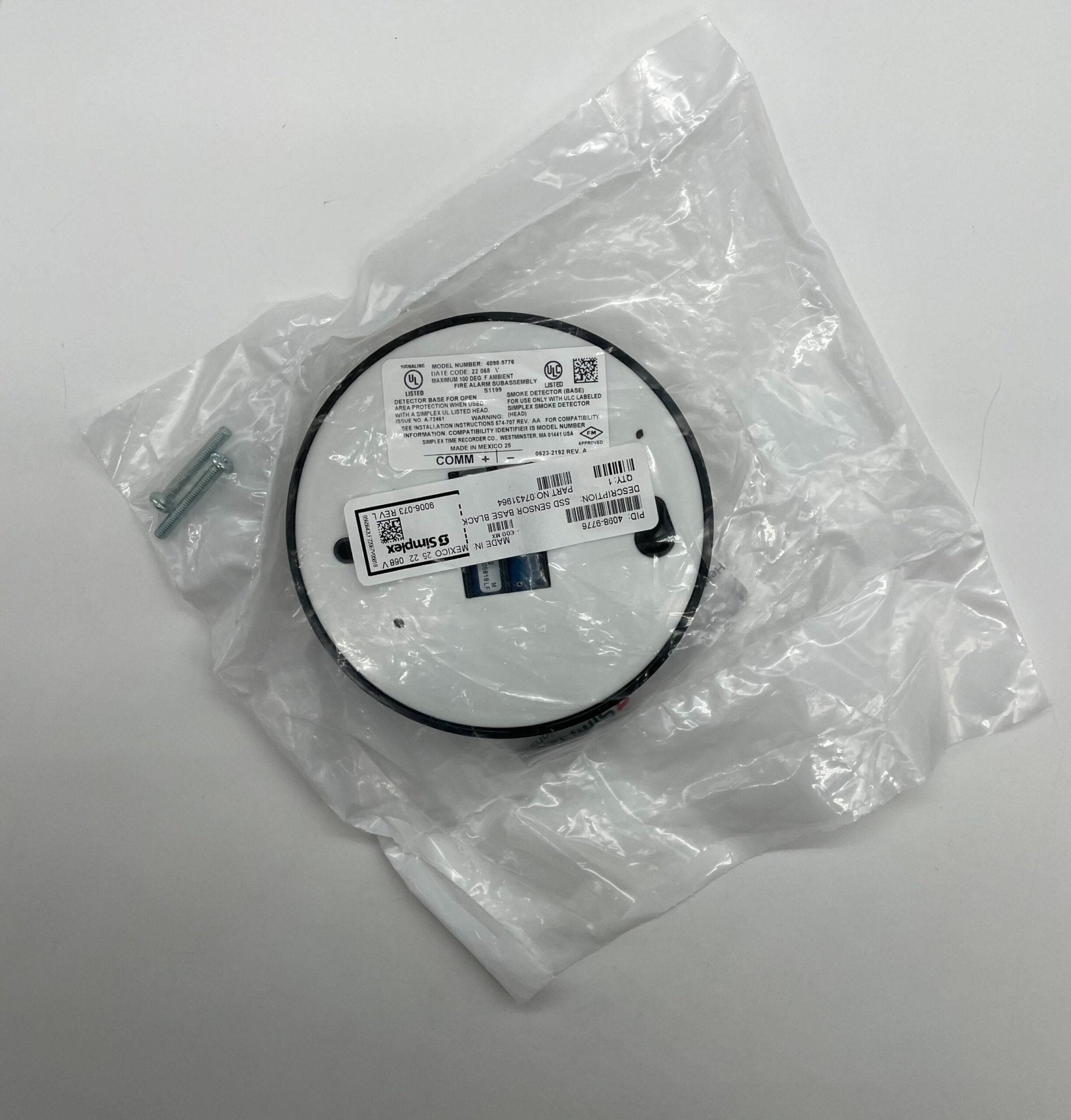 Simplex 4098-9776 Ssd Black Sensor Base - The Fire Alarm Supplier
