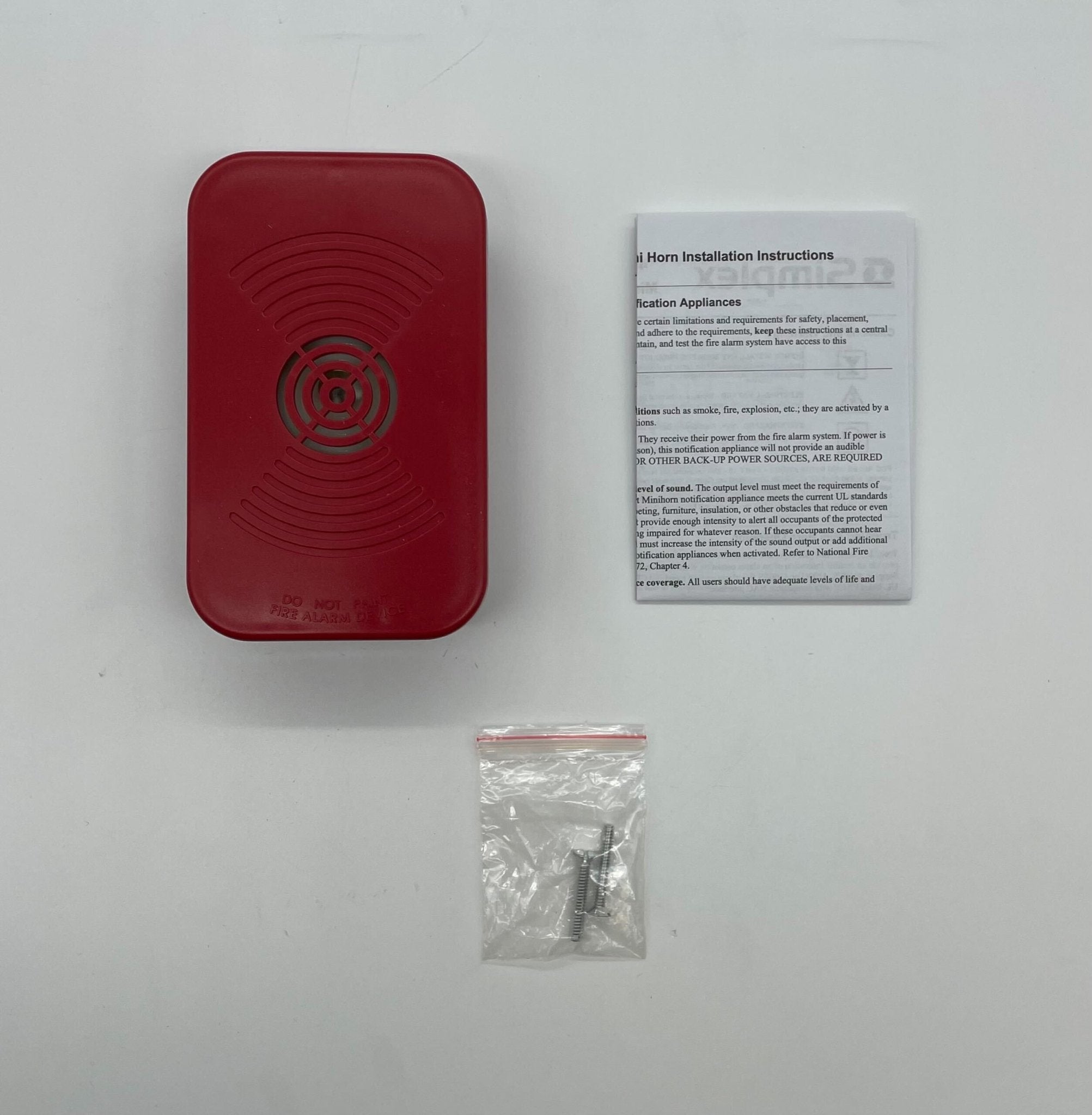 Simplex 4901-9858 Red Mini-Horn - The Fire Alarm Supplier
