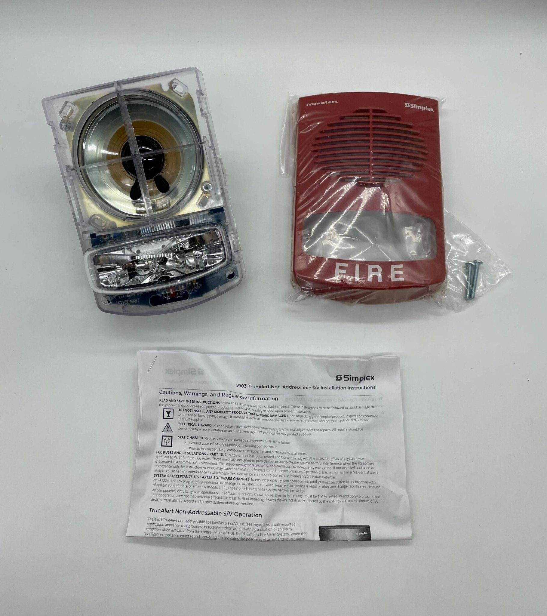 Simplex 4903-9356 - Wall Mount Speaker Strobe - The Fire Alarm Supplier