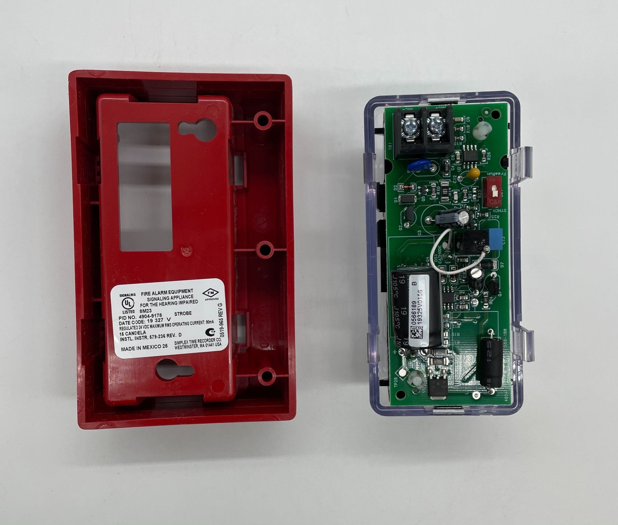 Simplex 4904-9178 Red Wall Mount Strobe - The Fire Alarm Supplier