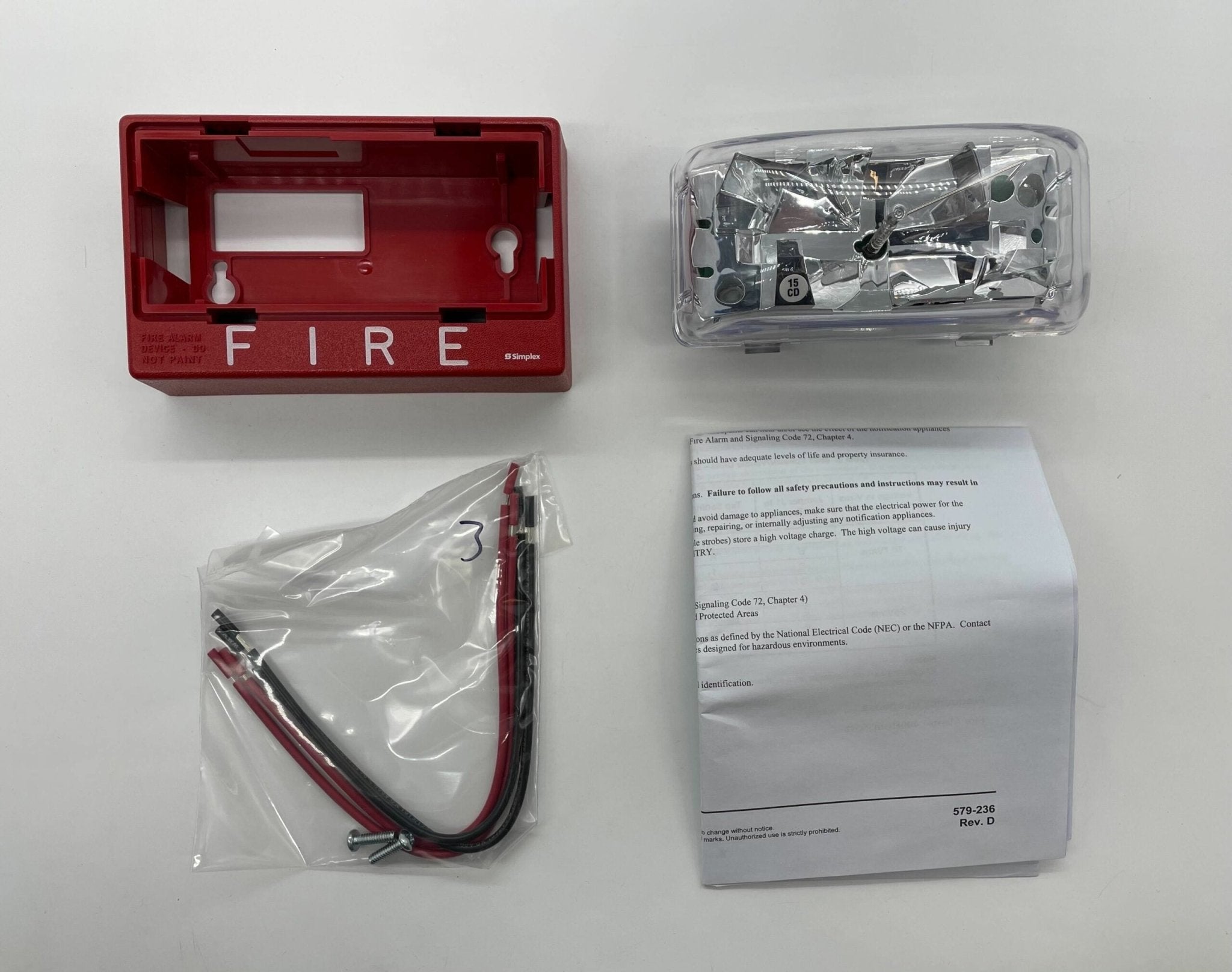 Simplex 4904-9178 Red Wall Mount Strobe - The Fire Alarm Supplier