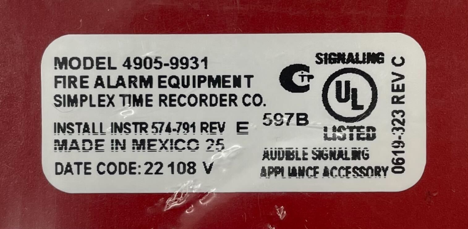 Simplex 4905-9931 - The Fire Alarm Supplier